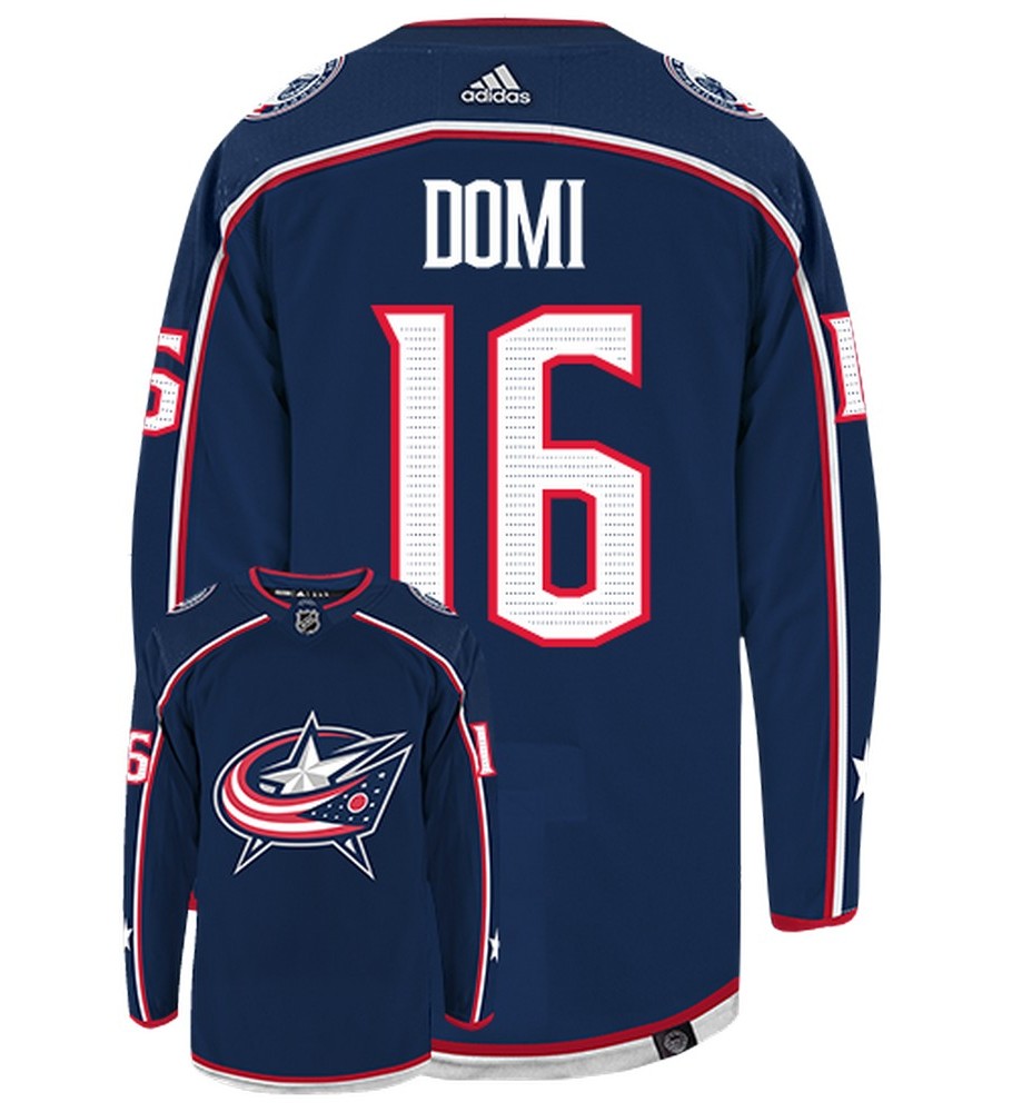 Max Domi Columbus Blue Jackets Adidas Primegreen Authentic NHL Hockey Jersey - vstockx