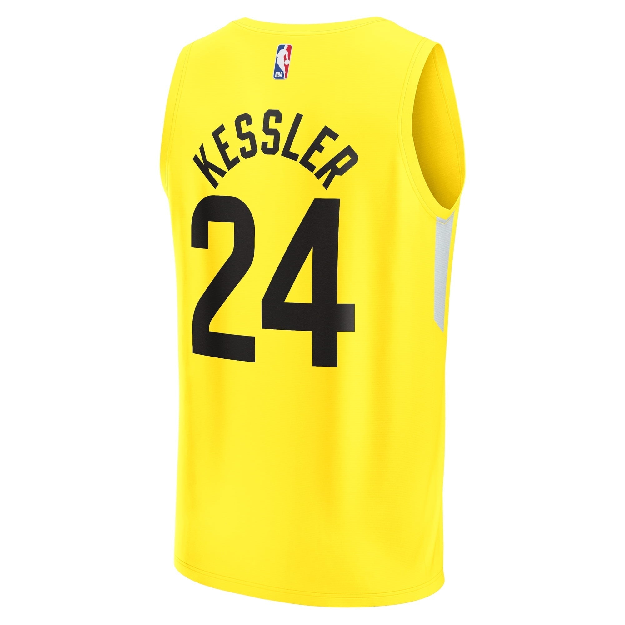 Youth Fanatics Branded Walker Kessler Yellow Utah Jazz Fast Break Player Jersey - Icon Edition - vstockx