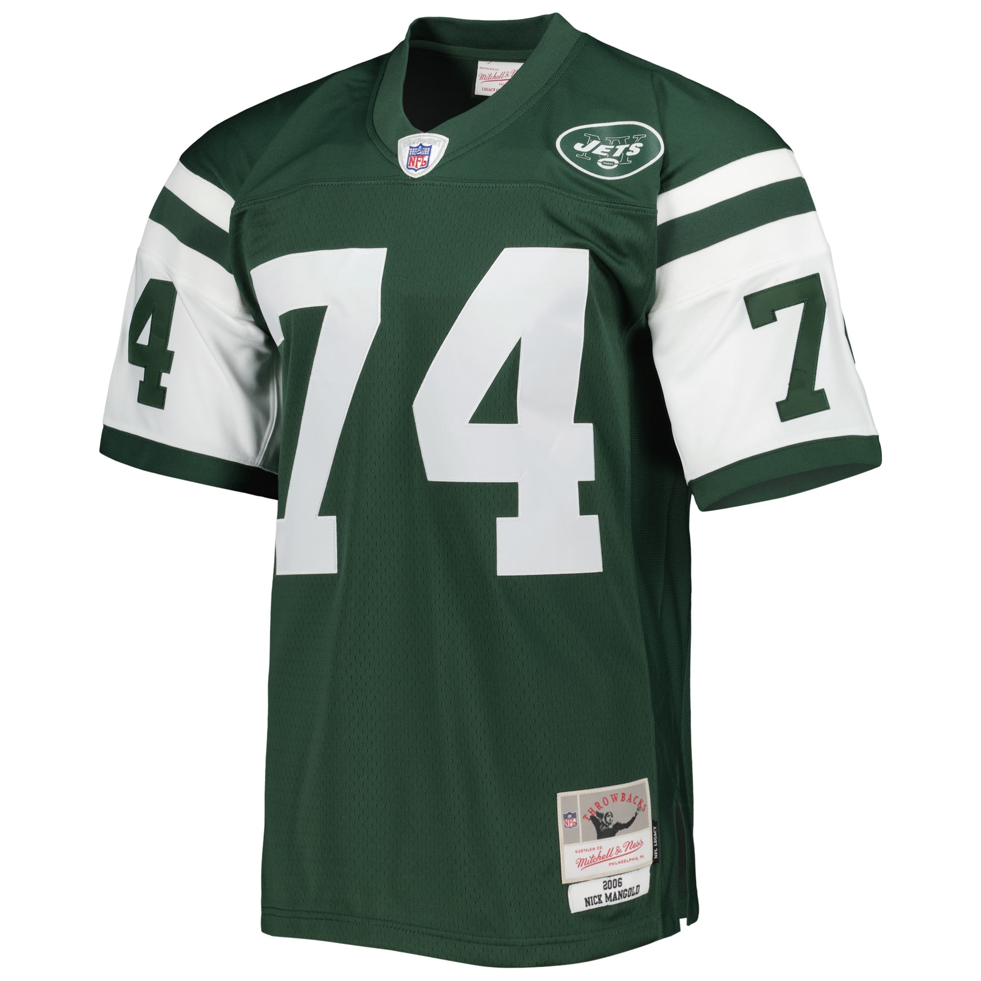 Nick Mangold New York Jets Mitchell & Ness Legacy Replica Jersey - Green - vstockx