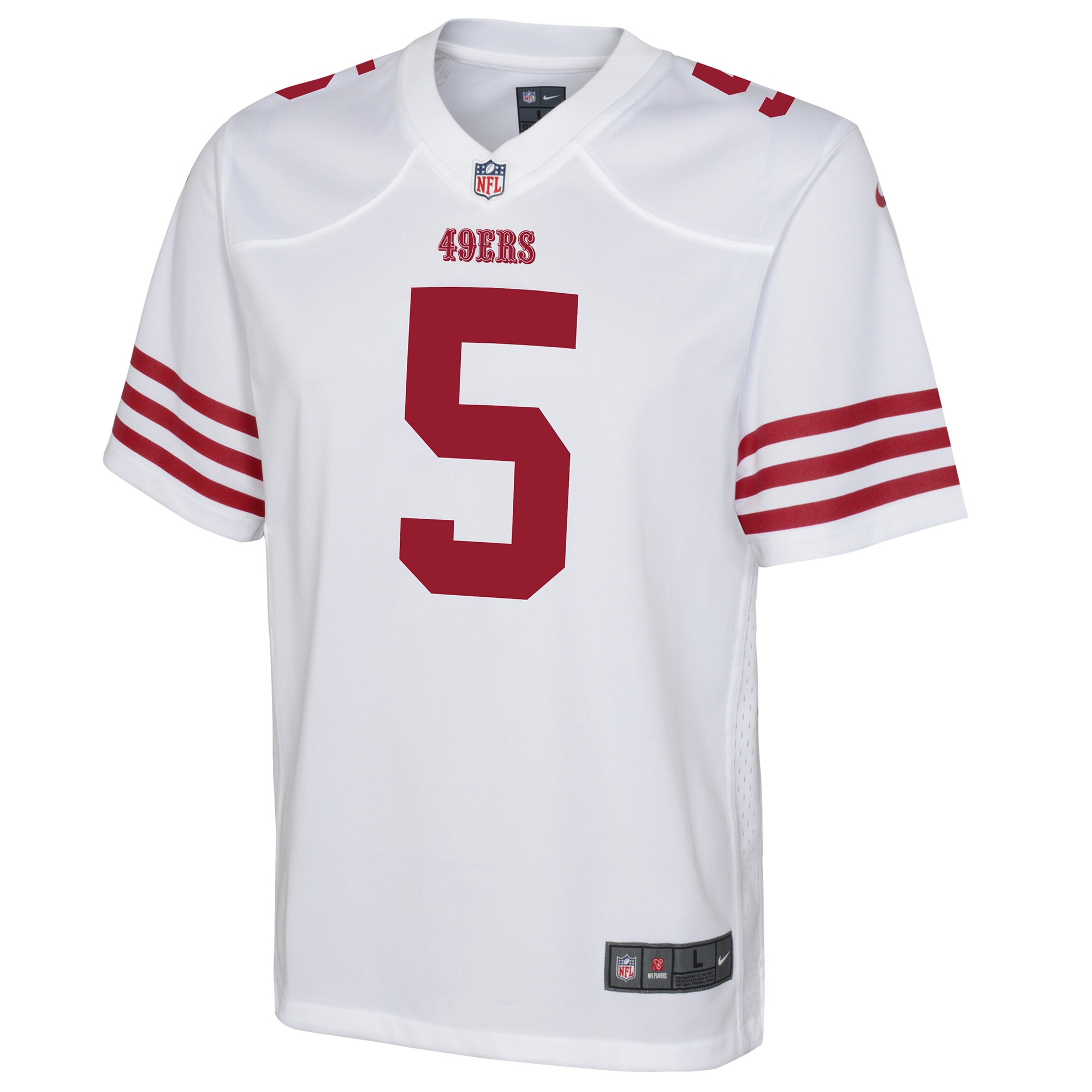 Trey Lance San Francisco 49ers Nike Youth Game Jersey - White - vstockx