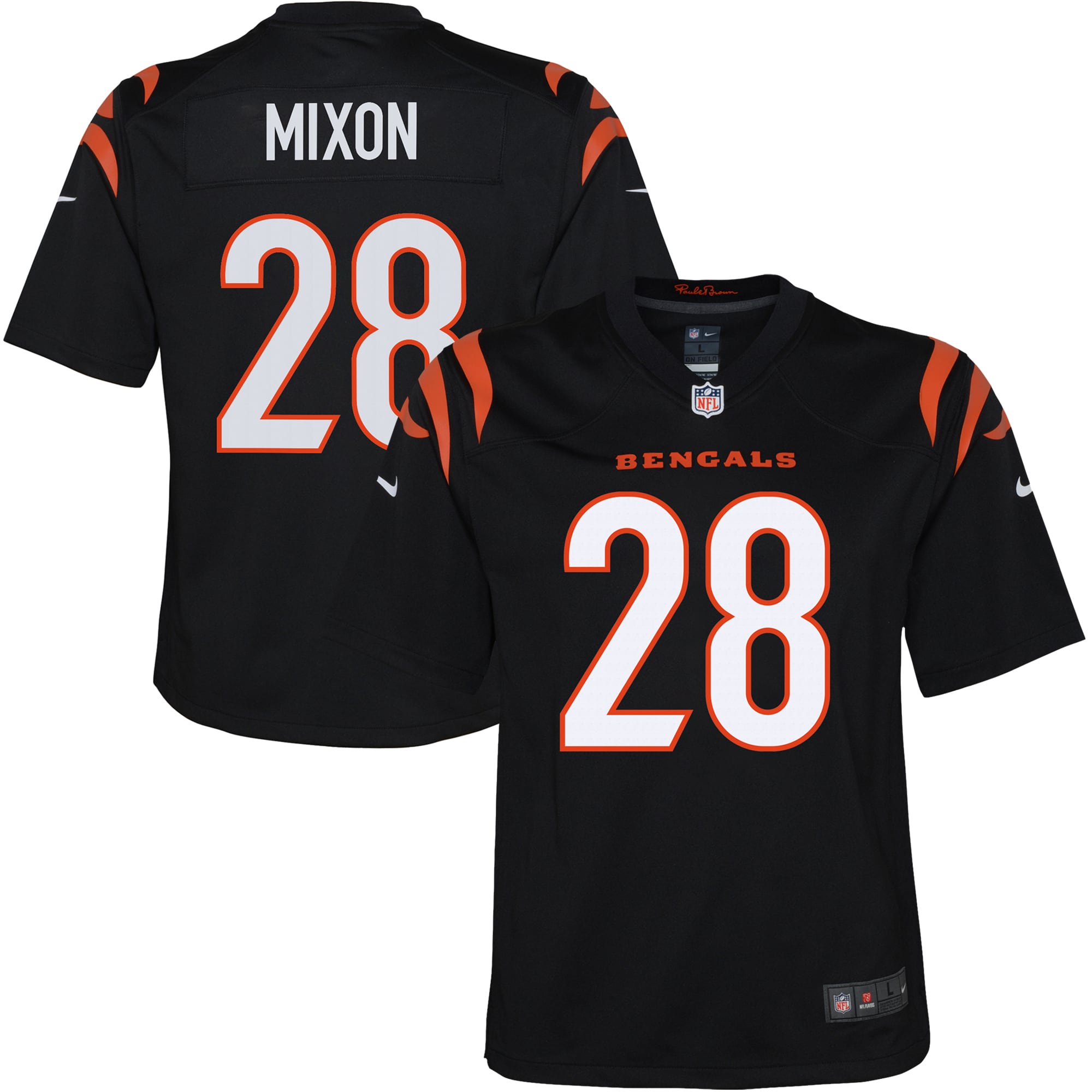Joe Mixon Cincinnati Bengals Nike Youth Game Jersey - Black - vstockx