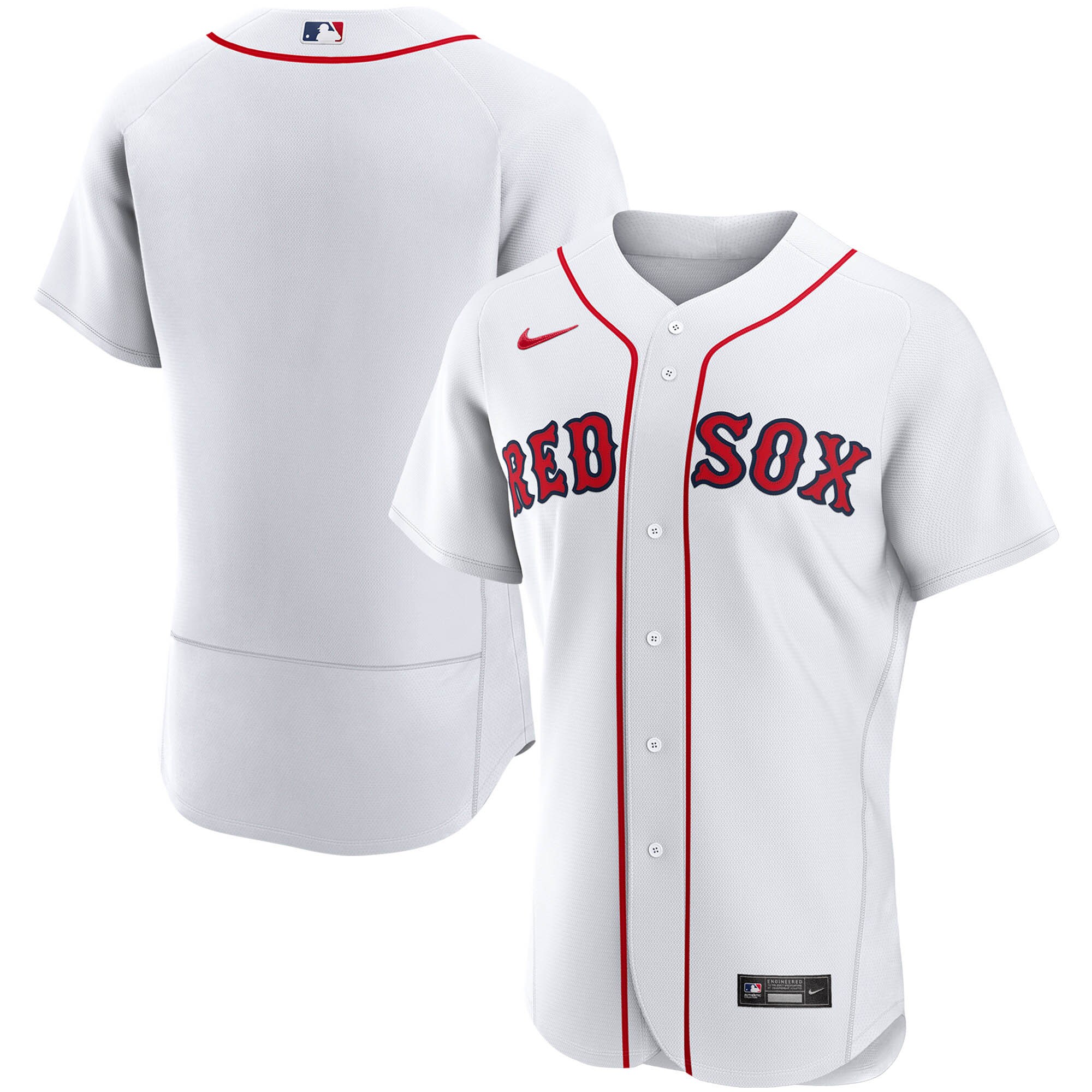 Boston Red Sox Nike Home Authentic Team Jersey - White - vstockx