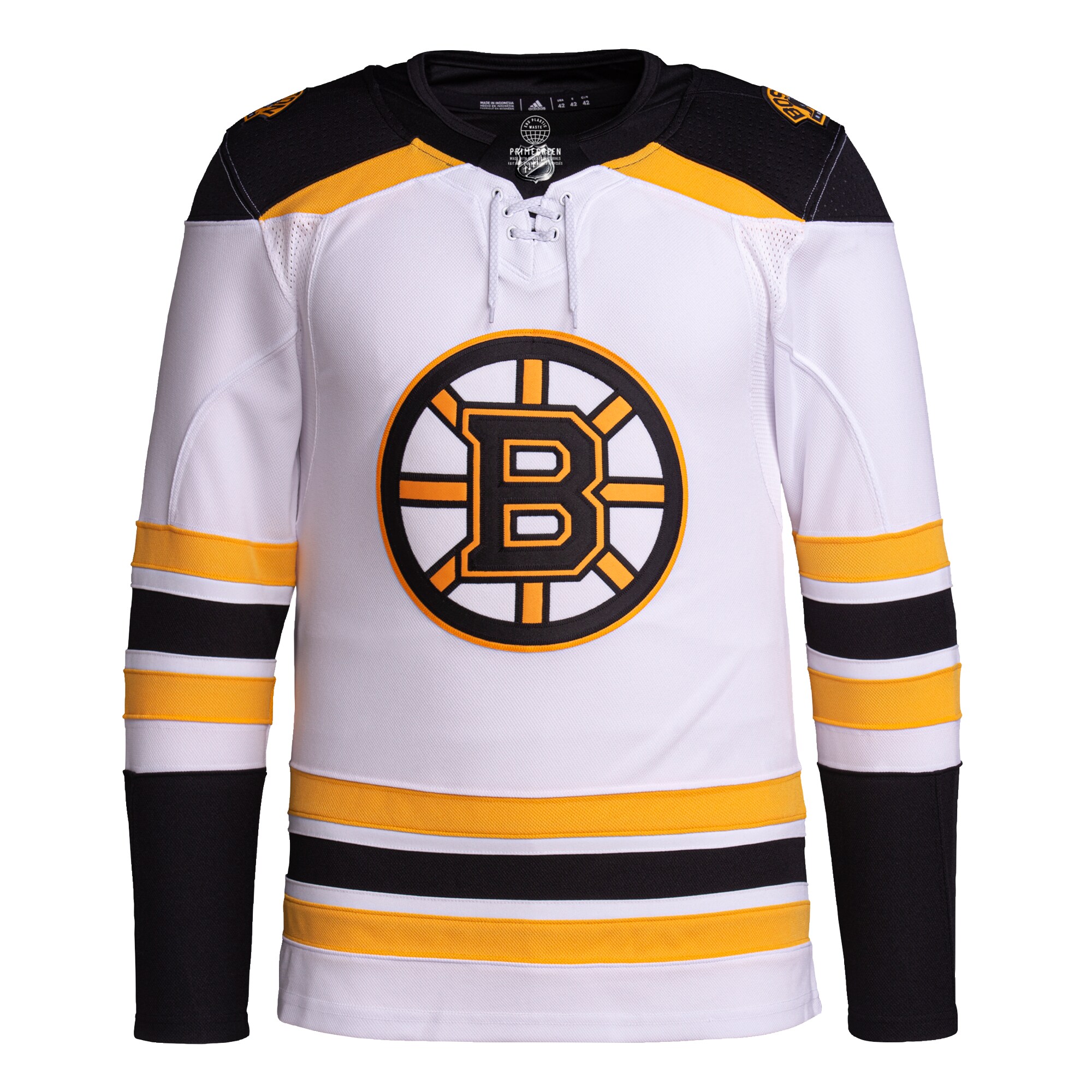 Boston Bruins adidas Away Primegreen Authentic Pro Jersey - White - vstockx