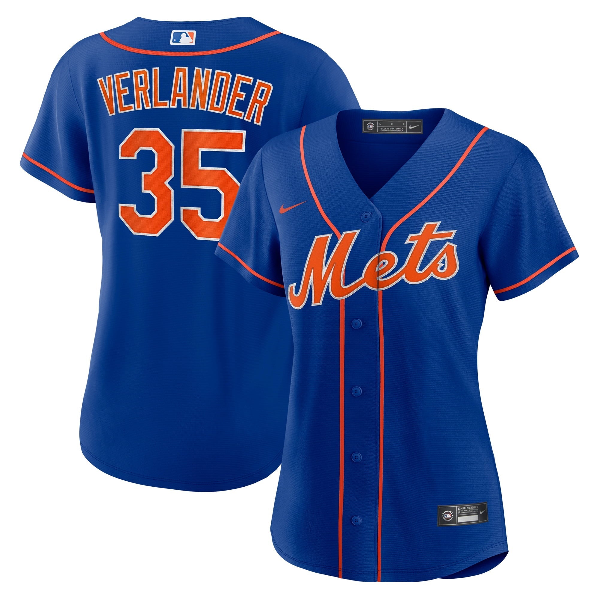 Women's Nike Justin Verlander Royal New York Mets Alternate Replica Player Jersey - vstockx