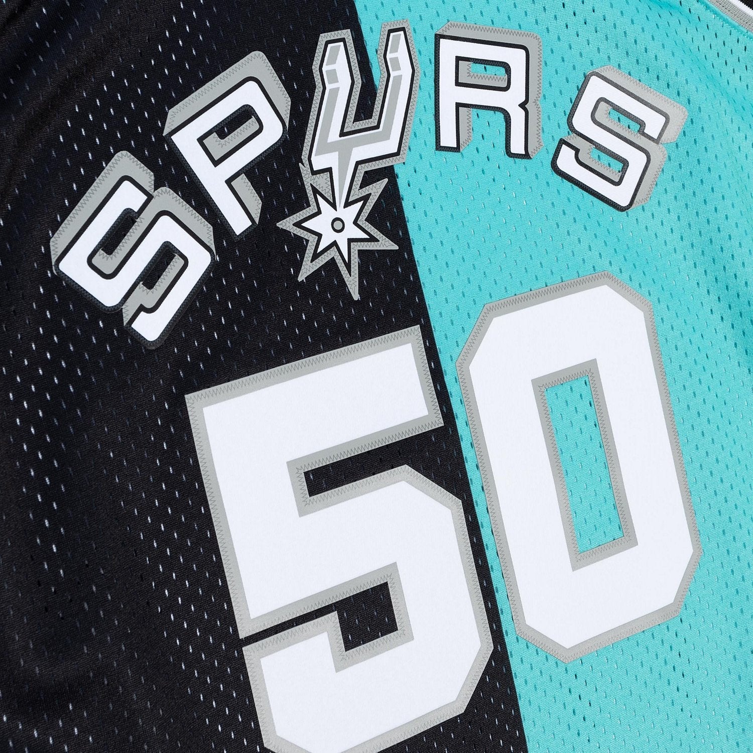 Mitchell & Ness Men's San Antonio Spurs Robinson NBA Split Swingman 1998 Jersey - vstockx