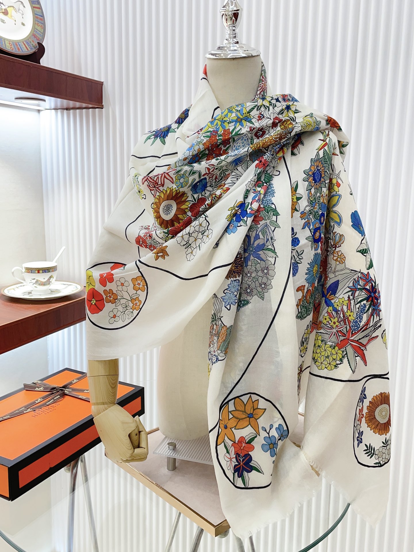 Streetwear Scarf Hermes 328746 SIZE:200*100cm - vstockx