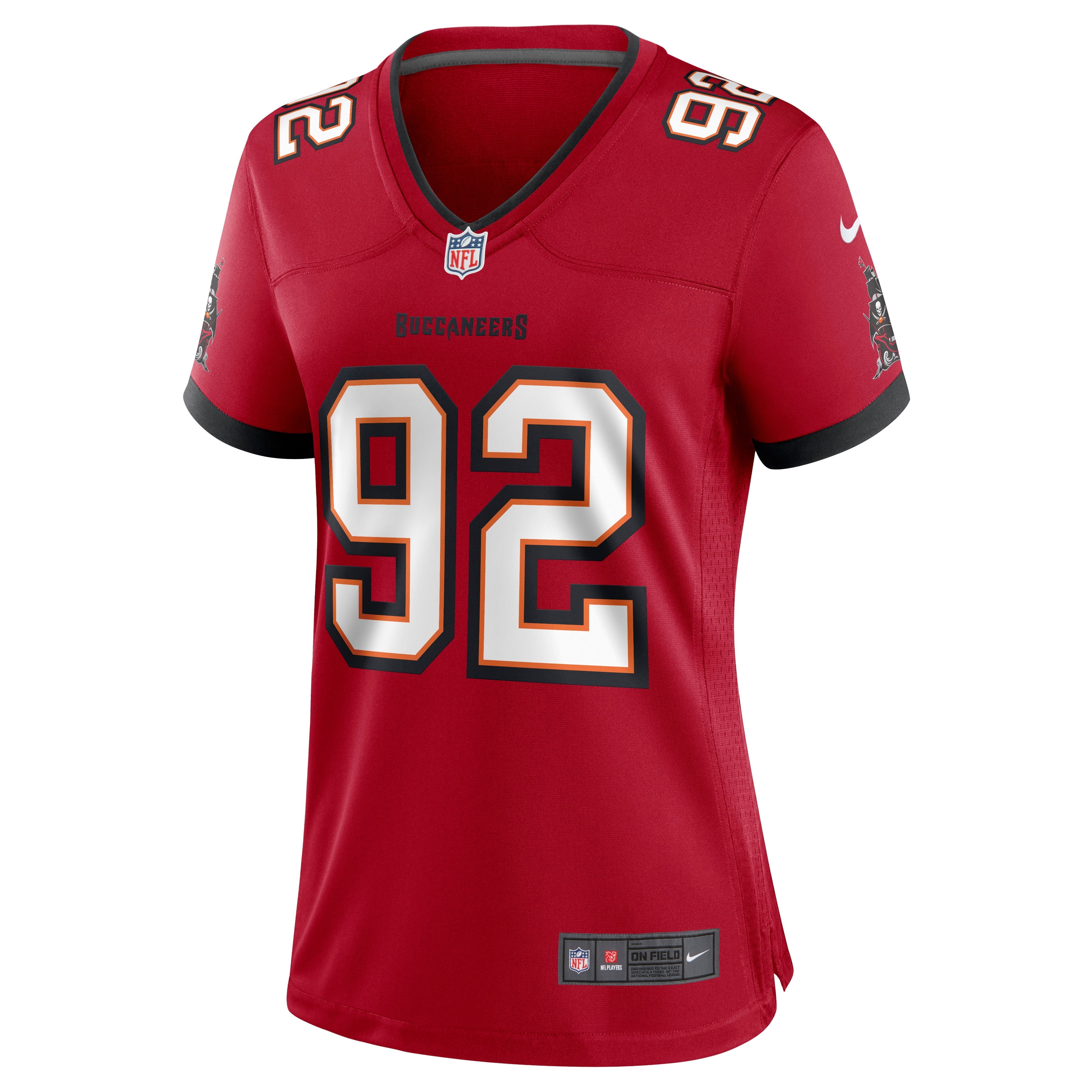 Women's Nike William Gholston Red Tampa Bay Buccaneers Game Jersey - vstockx
