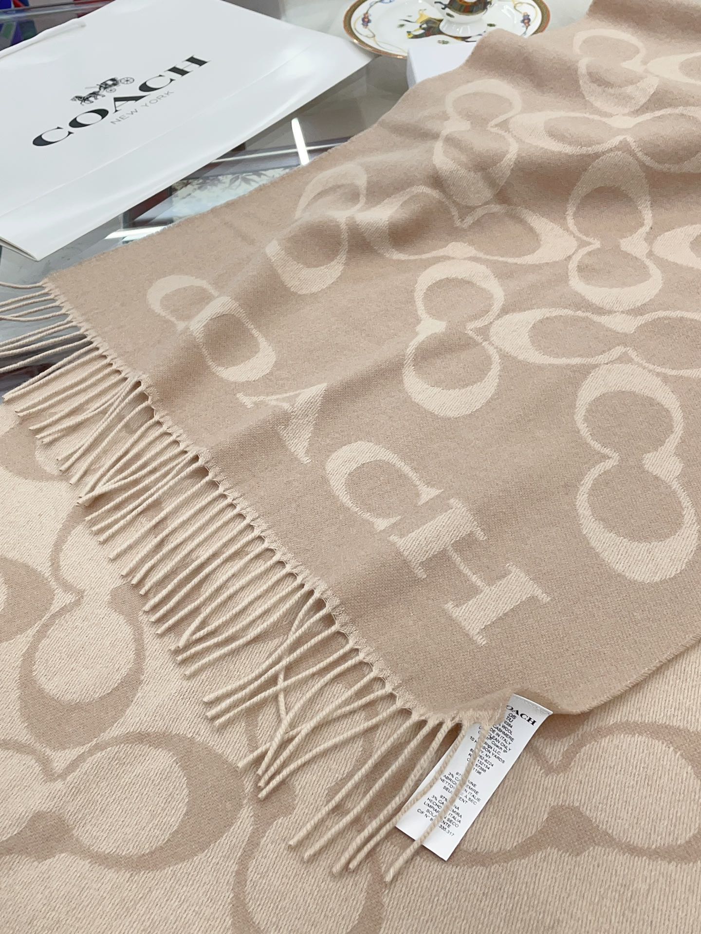 Streetwear Scarf COACH 328771 SIZE:195×53cm - vstockx