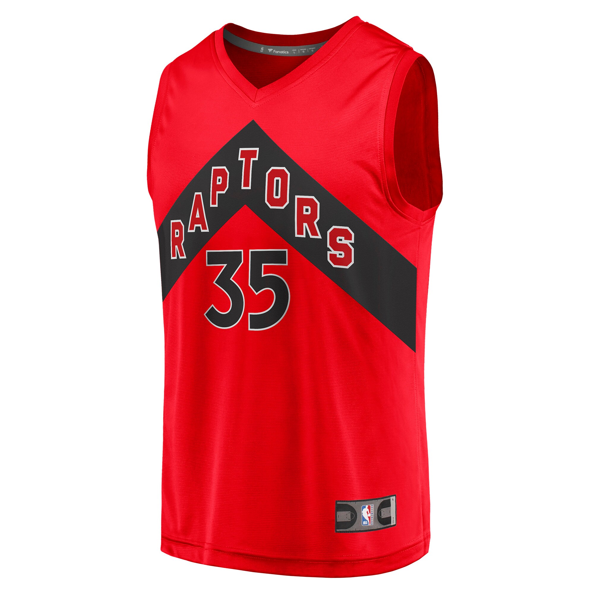 Christian Koloko Toronto Raptors Fanatics Branded 2021/22 Fast Break Replica Jersey - Icon Edition - Red - vstockx
