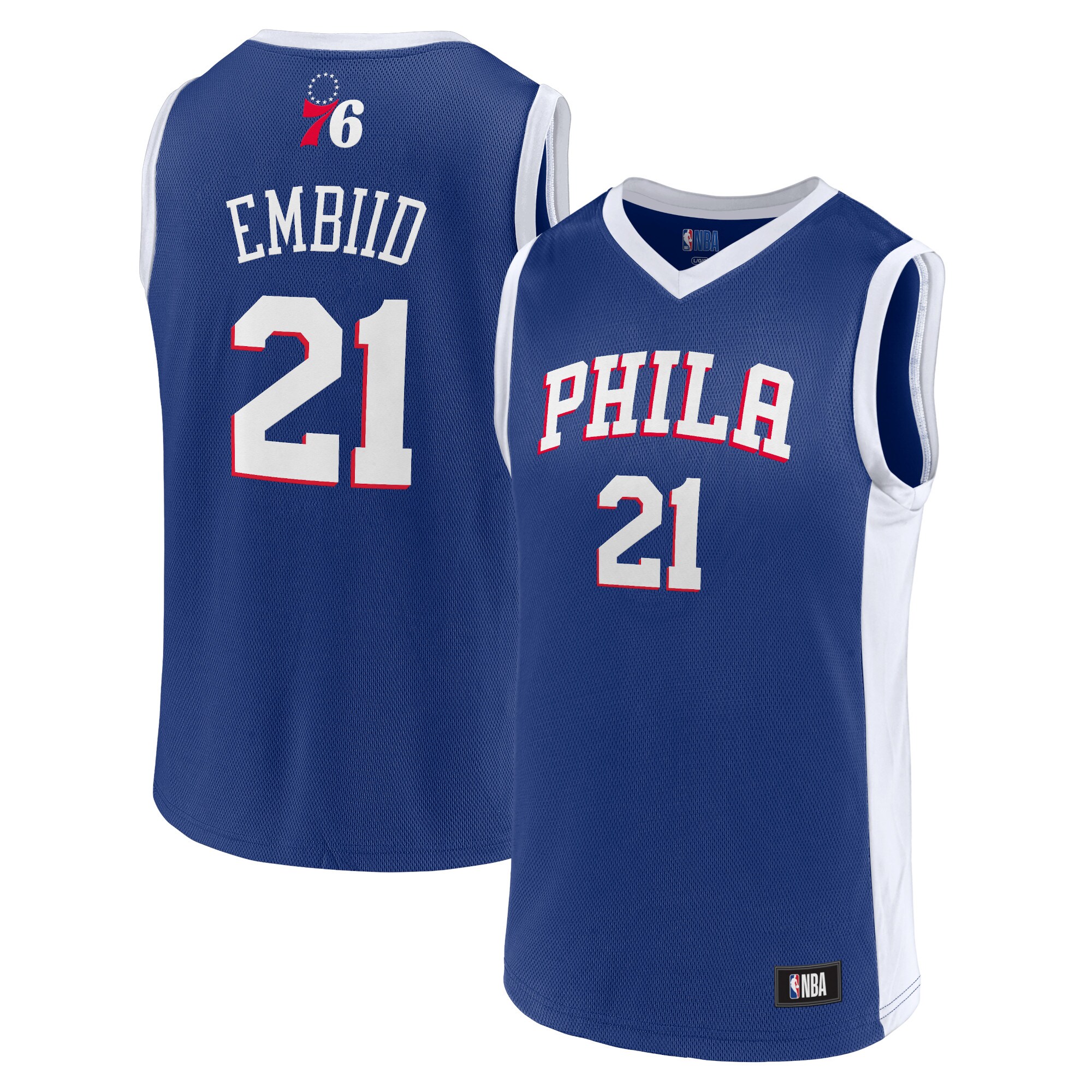 Men's Joel Embiid Royal Philadelphia 76ers Player Jersey - vstockx
