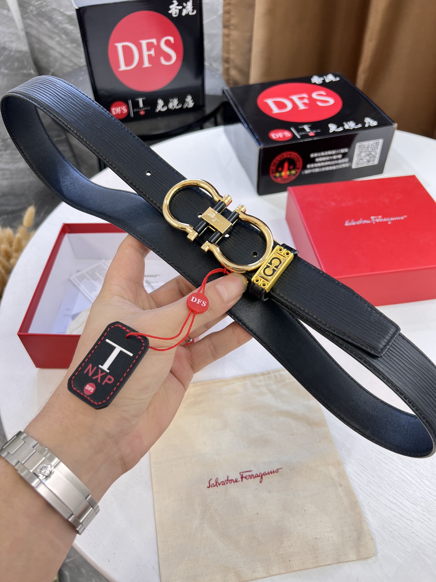 Streetwear Belt Ferragamo 320367 size:3.5cm - vstockx
