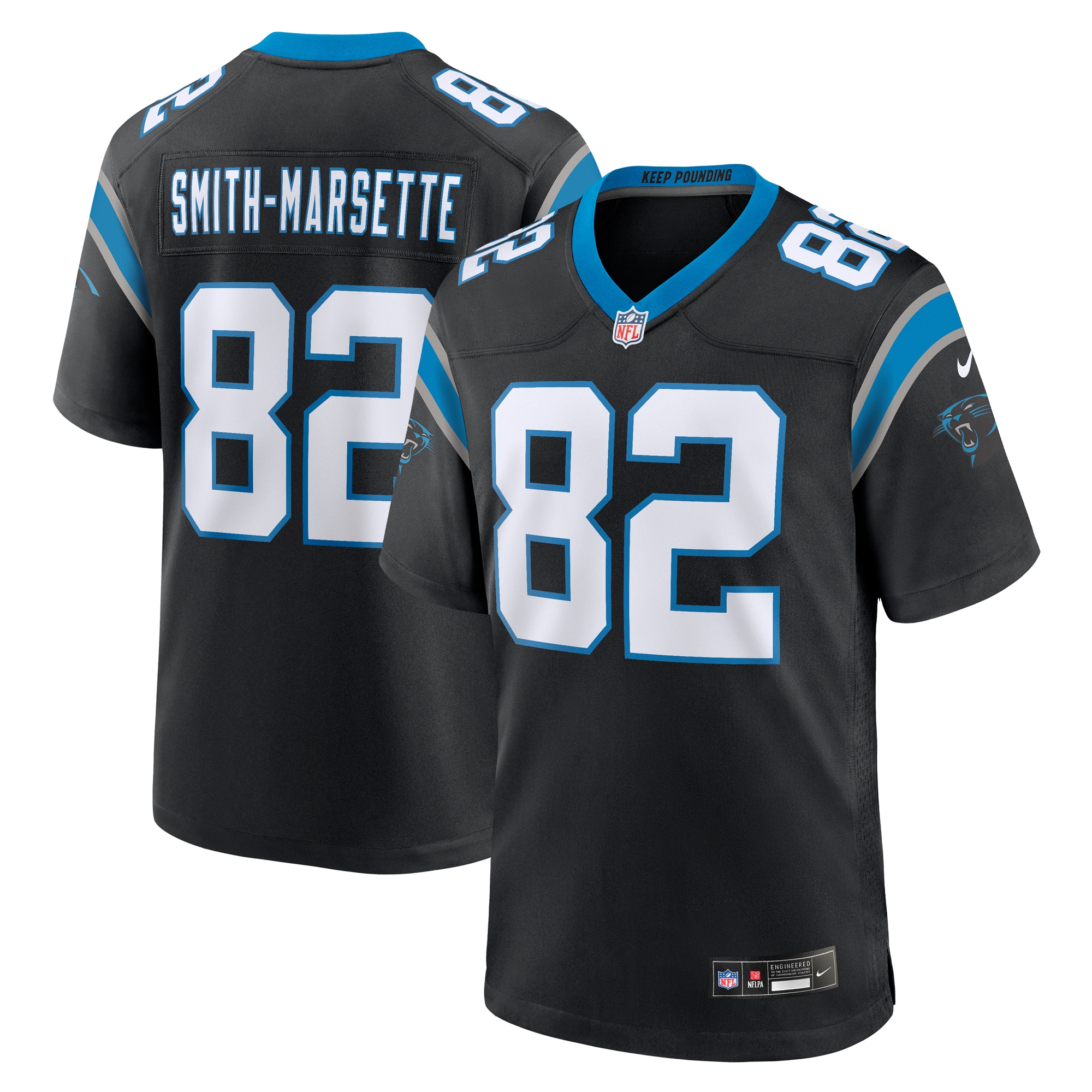 Ihmir Smith-Marsette Carolina Panthers Nike Team Game Jersey - Black - vstockx