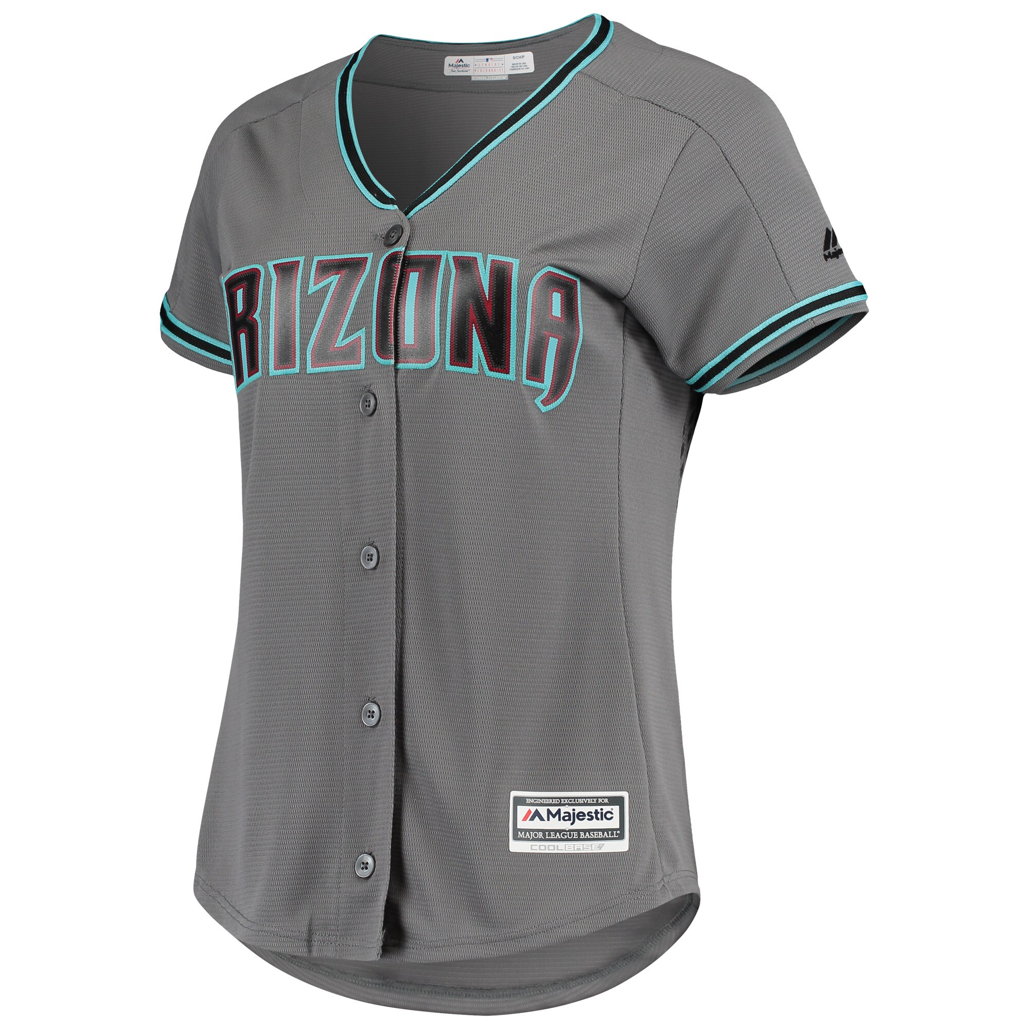 Arizona Diamondbacks Majestic Women's Road Official Team Jersey - Gray - vstockx