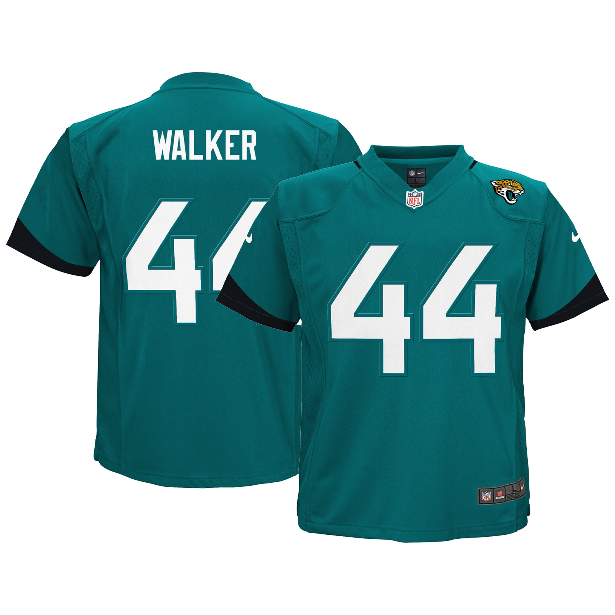 Travon Walker Jacksonville Jaguars Nike Toddler Game Jersey - Teal - vstockx