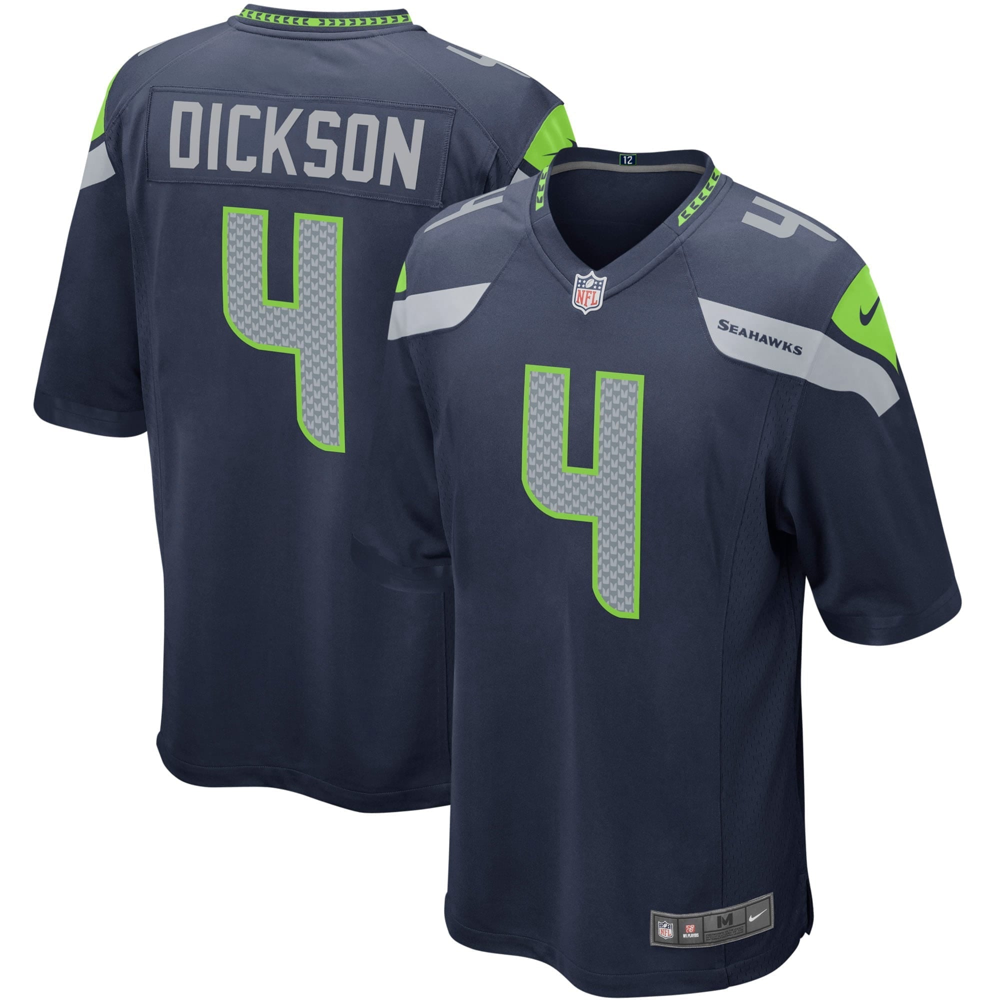 Men's Nike Michael Dickson College Navy Seattle Seahawks Player Game Jersey - vstockx