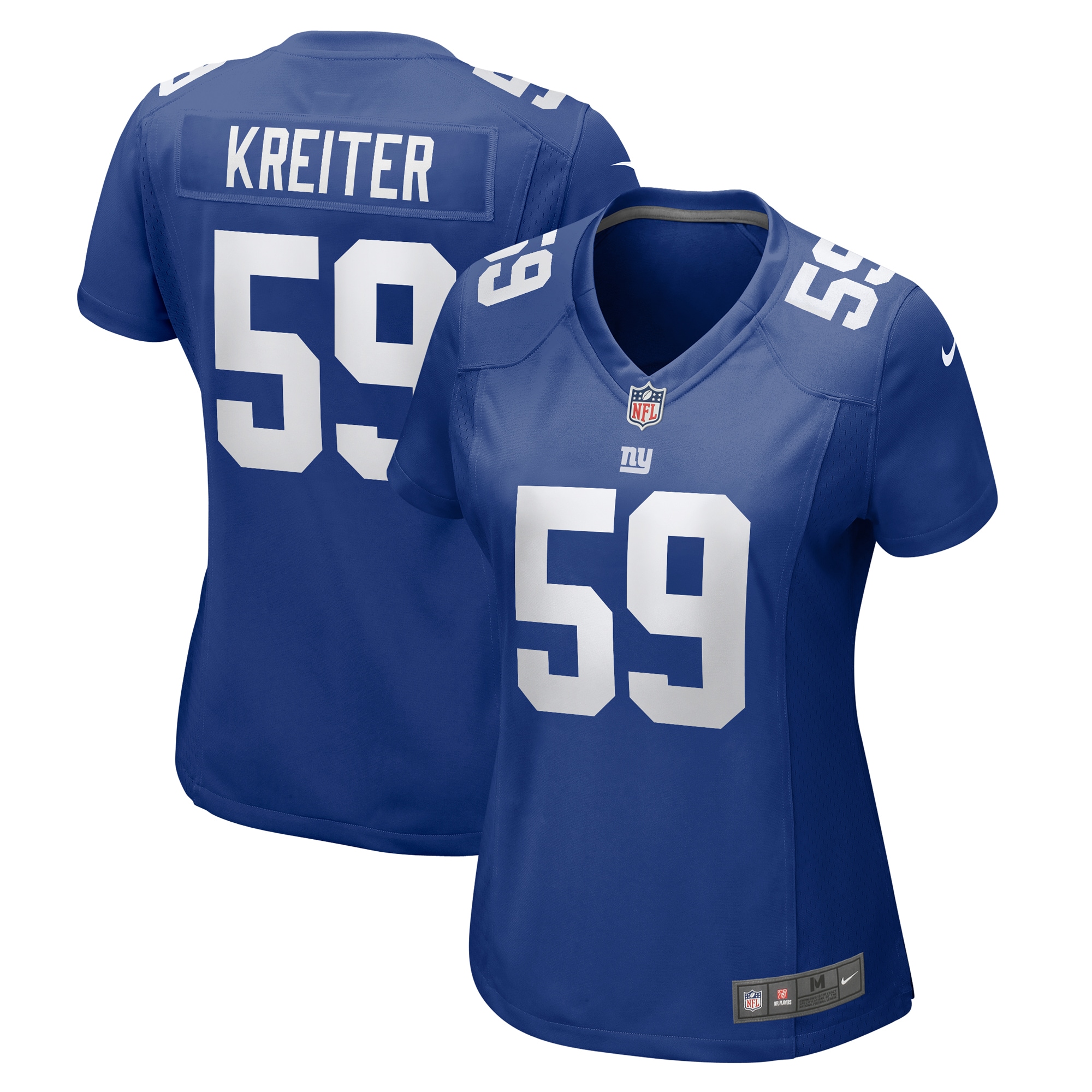 Casey Kreiter New York Giants Nike Women's Team Game Jersey - Royal - vstockx
