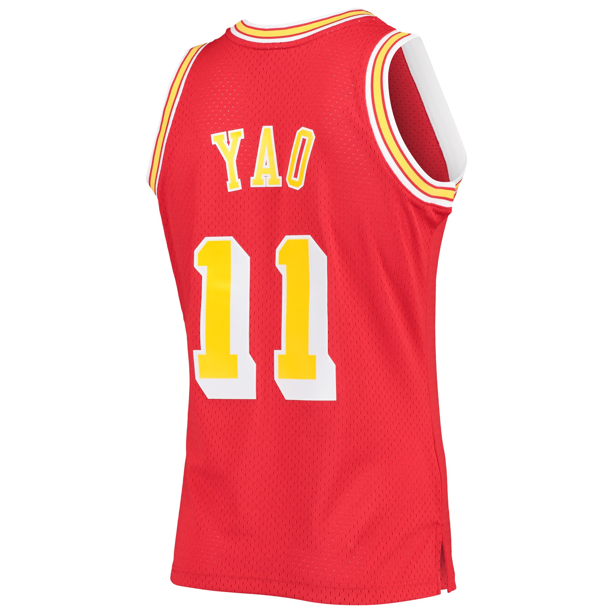 Yao Ming Houston Rockets Mitchell & Ness Hardwood Classics Swingman Jersey - Red - vstockx