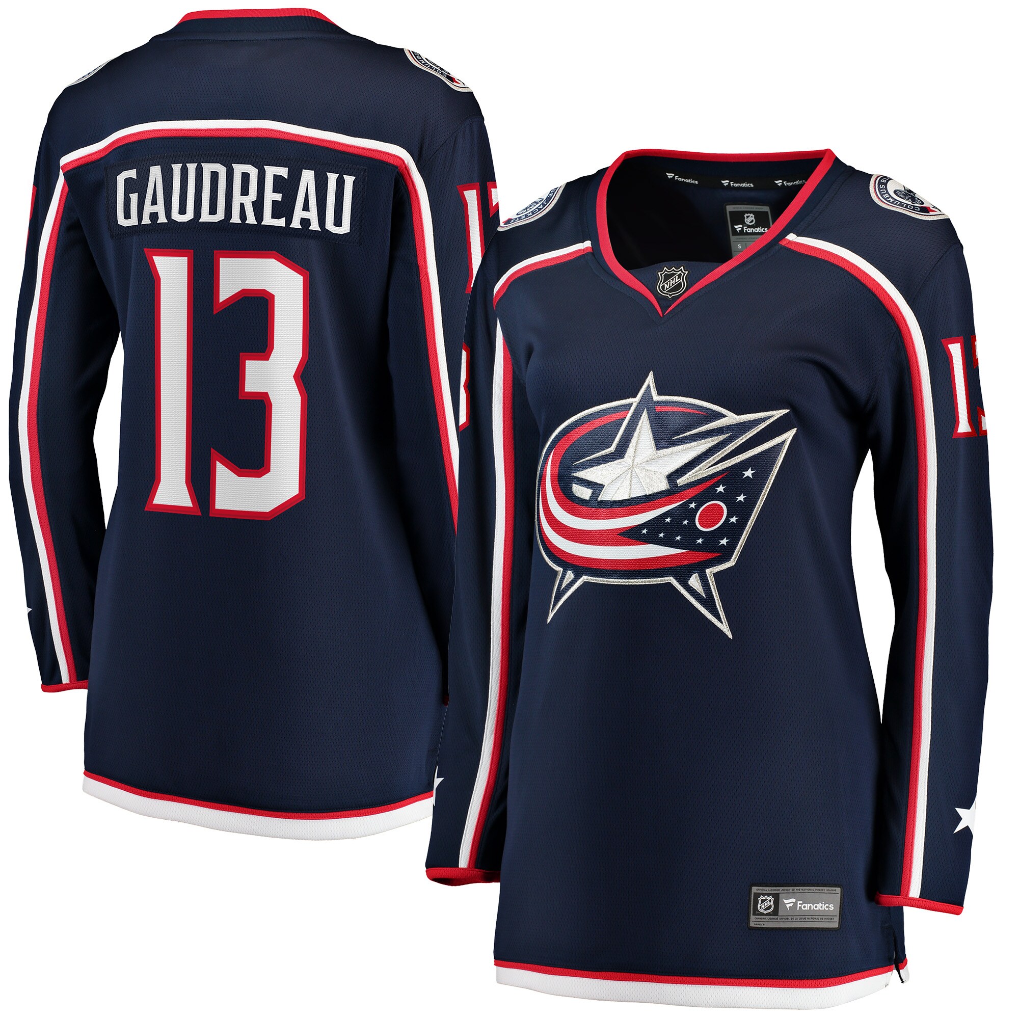 Johnny Gaudreau Columbus Blue Jackets Fanatics Branded Women's 2022 Breakaway Player Jersey - Navy - vstockx
