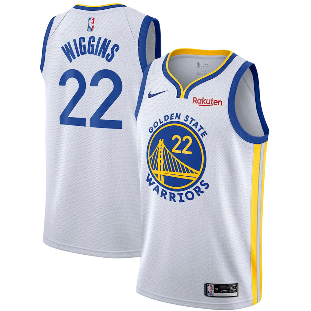 Youth Golden State Warriors Andrew Wiggins Association Jersey - White - vstockx