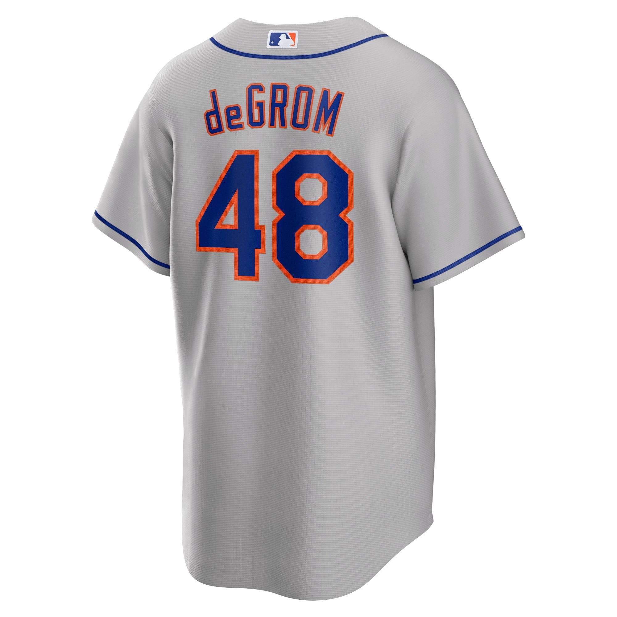 Men's Nike Jacob deGrom Gray New York Mets Road Replica Player Name Jersey - vstockx