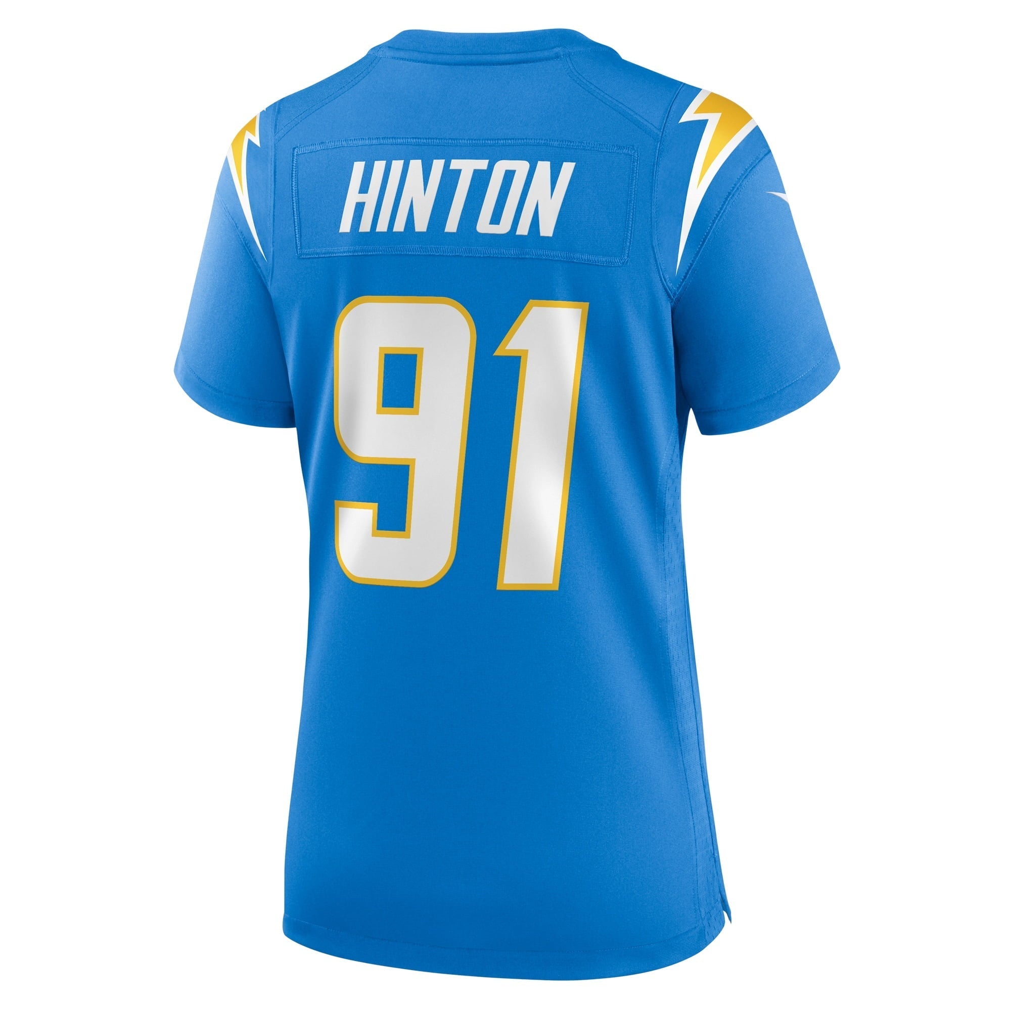 Women's Nike Christopher Hinton Powder Blue Los Angeles Chargers Home Game Player Jersey - vstockx