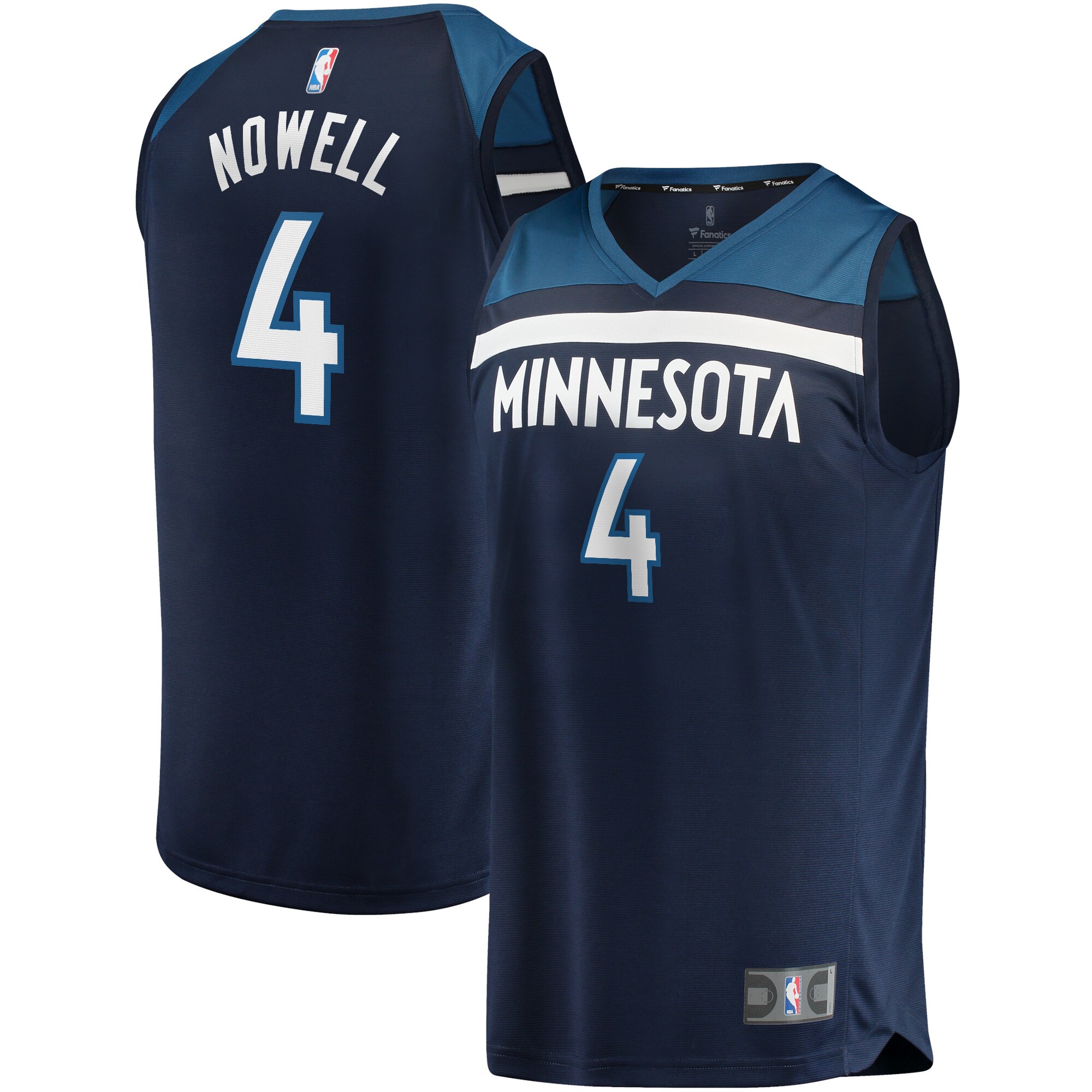 Jaylen Nowell Minnesota Timberwolves Fanatics Branded Youth 2021/22 Fast Break Replica Jersey - Icon Edition - Navy - vstockx