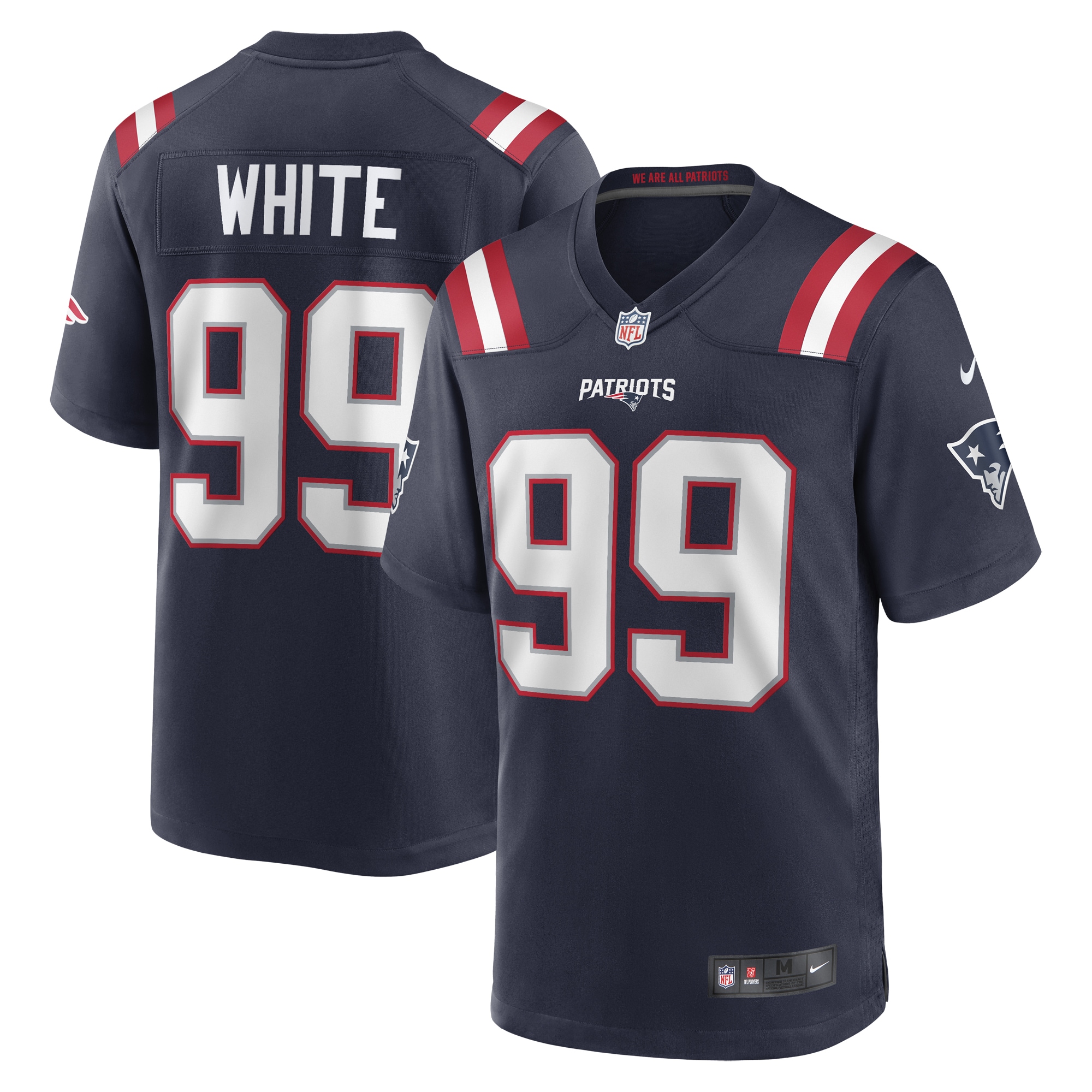 Keion White New England Patriots Nike 2023 NFL Draft Pick Game Jersey - Navy - vstockx