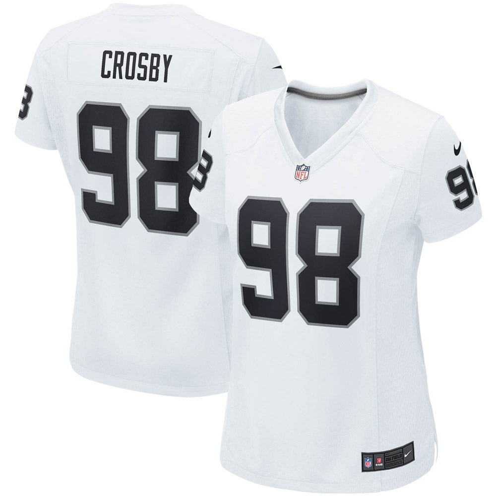 Women's Las Vegas Raiders Maxx Crosby Game Jersey White - vstockx