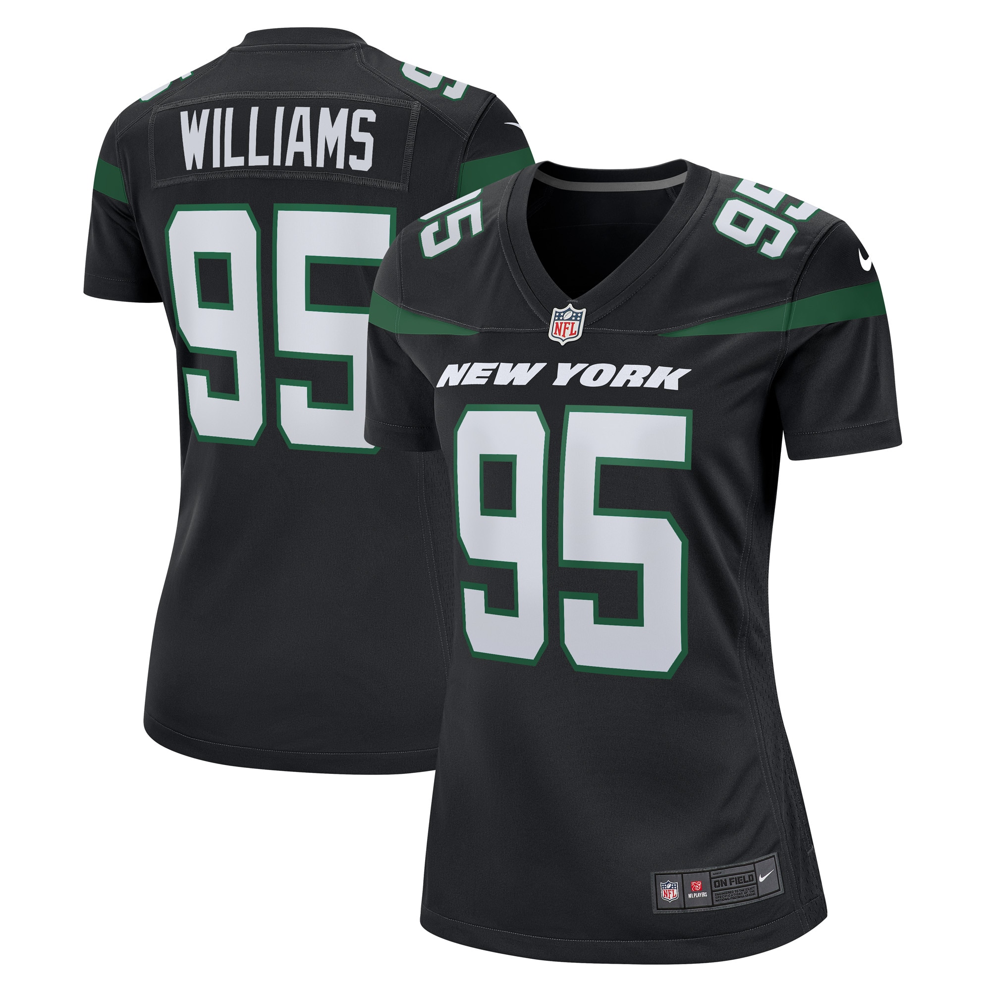 Quinnen Williams New York Jets Nike Women's Alternate Game Player Jersey - Stealth Black - vstockx