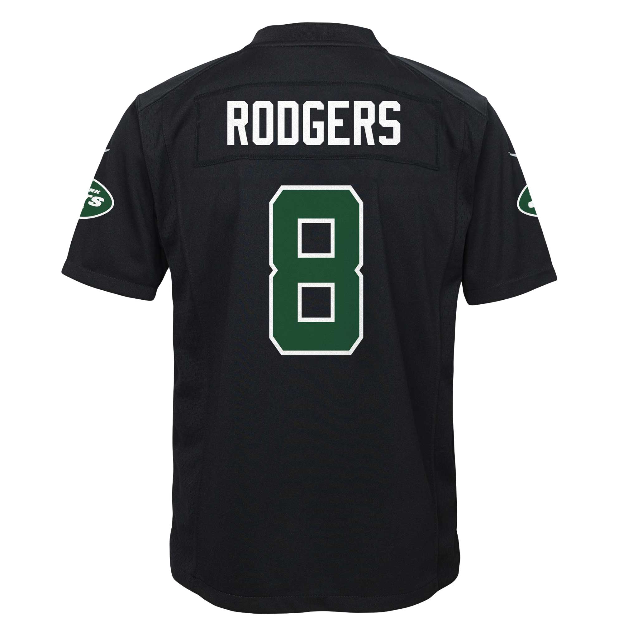 Aaron Rodgers New York Jets Nike Youth Game Jersey - Black - vstockx