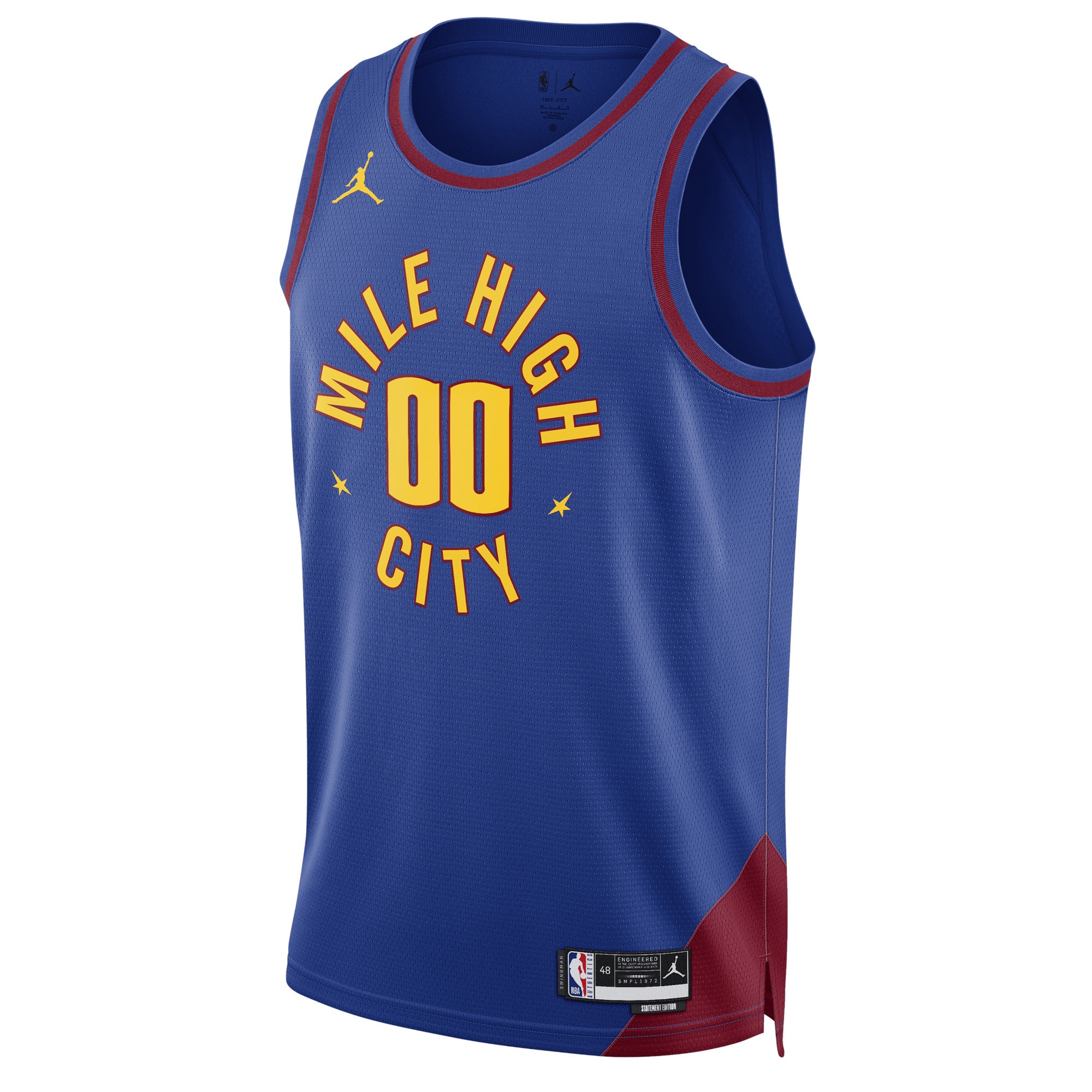 Denver Nuggets Jordans Brand Unisex 2022/23 Swingman Custom Jersey - Statement Edition - Blue - vstockx