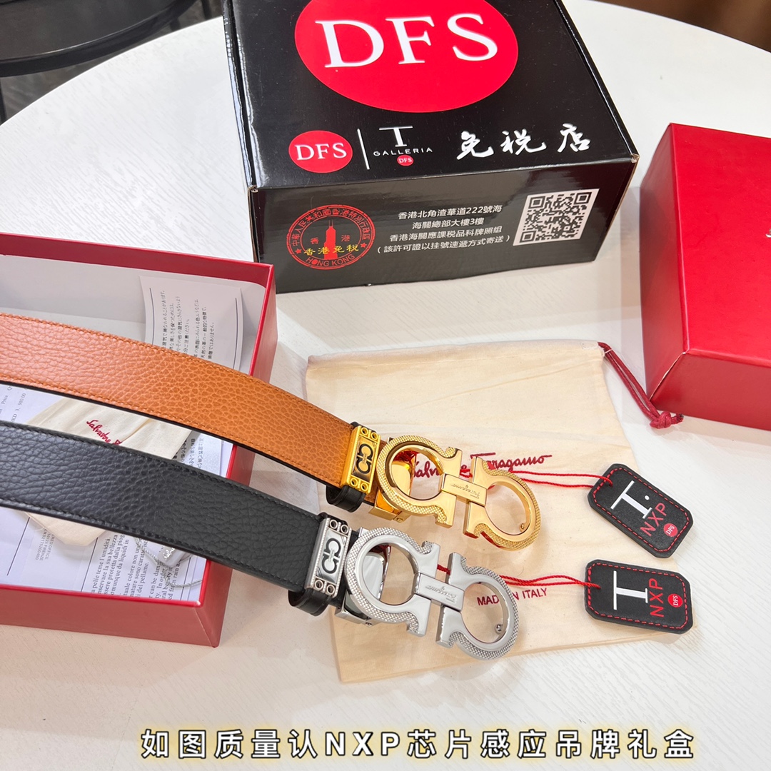 Streetwear Belt Ferragamo 320091 size:3.5cm - vstockx