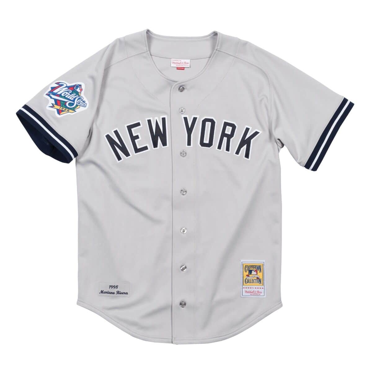 Authentic Jersey New York Yankees Road World Series 1998 Mariano Rivera - vstockx