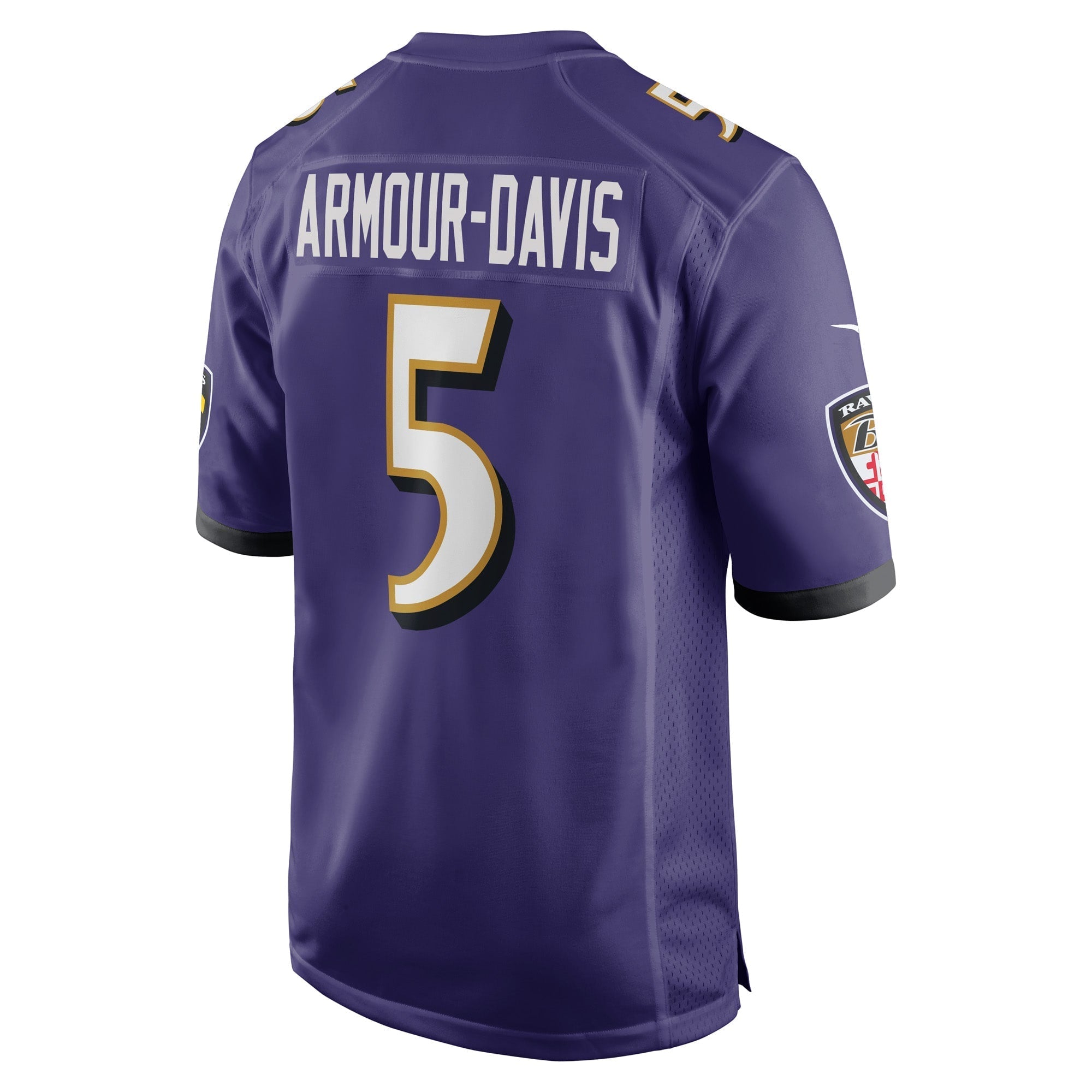 Men's Nike Jalyn Armour-Davis Purple Baltimore Ravens Game Player Jersey - vstockx