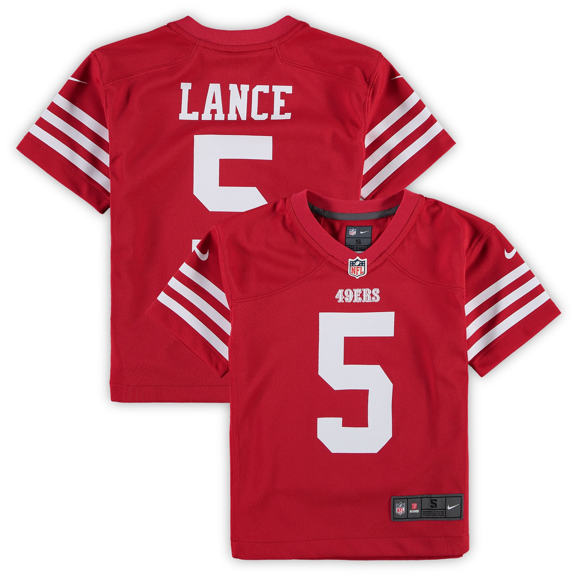 Trey Lance San Francisco 49ers Nike Preschool Game Jersey - Scarlet - vstockx