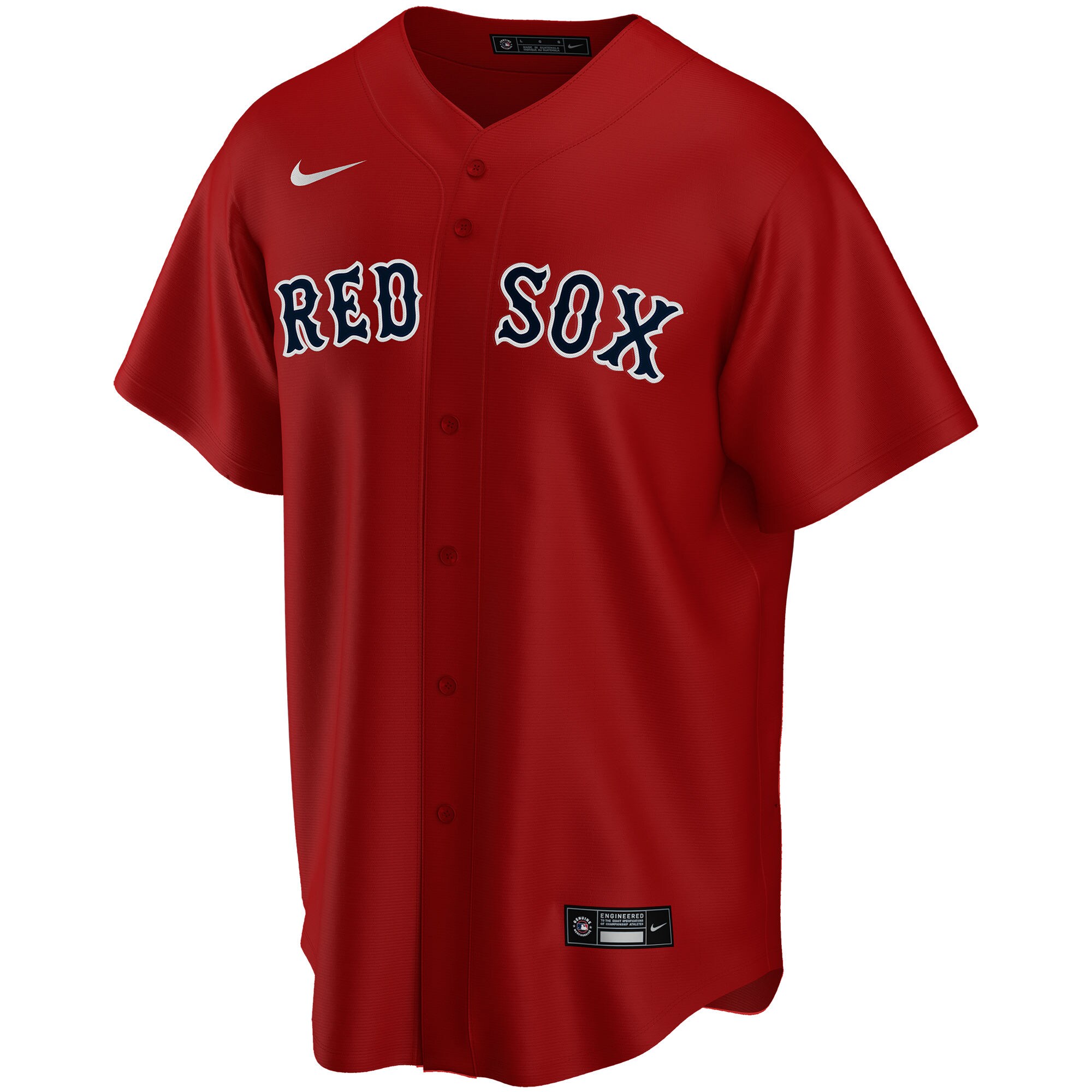 Boston Red Sox Nike Alternate Replica Custom Jersey - Red - vstockx