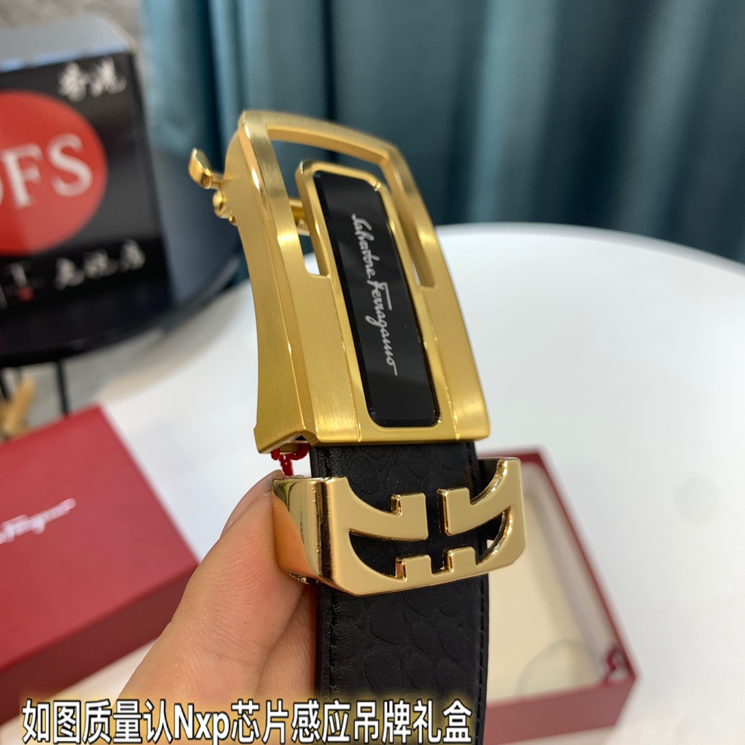 Streetwear Belt Ferragamo 319510 size:3.5cm - vstockx