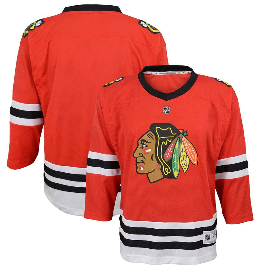 Chicago Blackhawks Blank Red Toddler Jersey (2T-4T) - vstockx