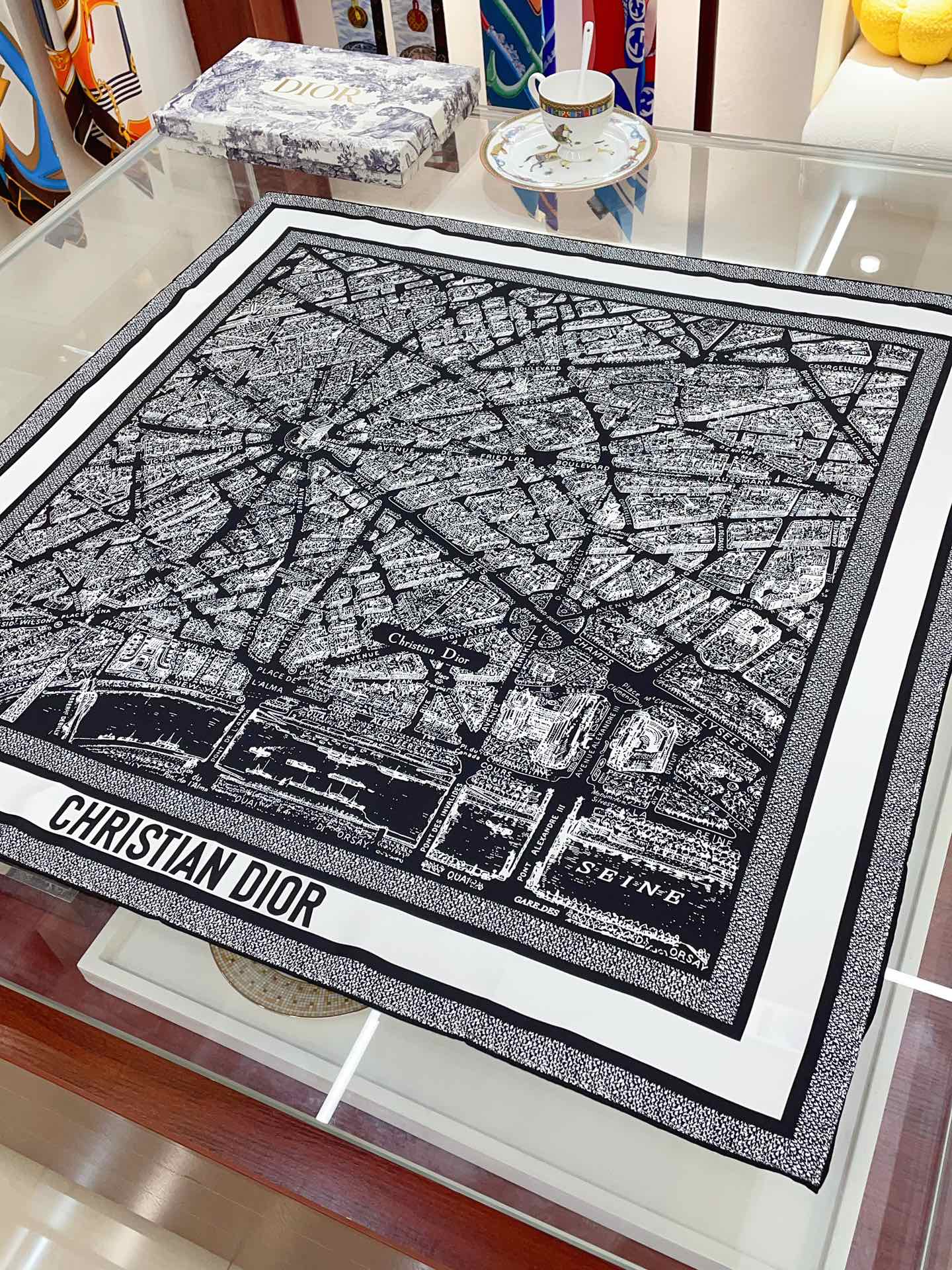 Streetwear Scarf Dior 328812 size: 90*90cm - vstockx