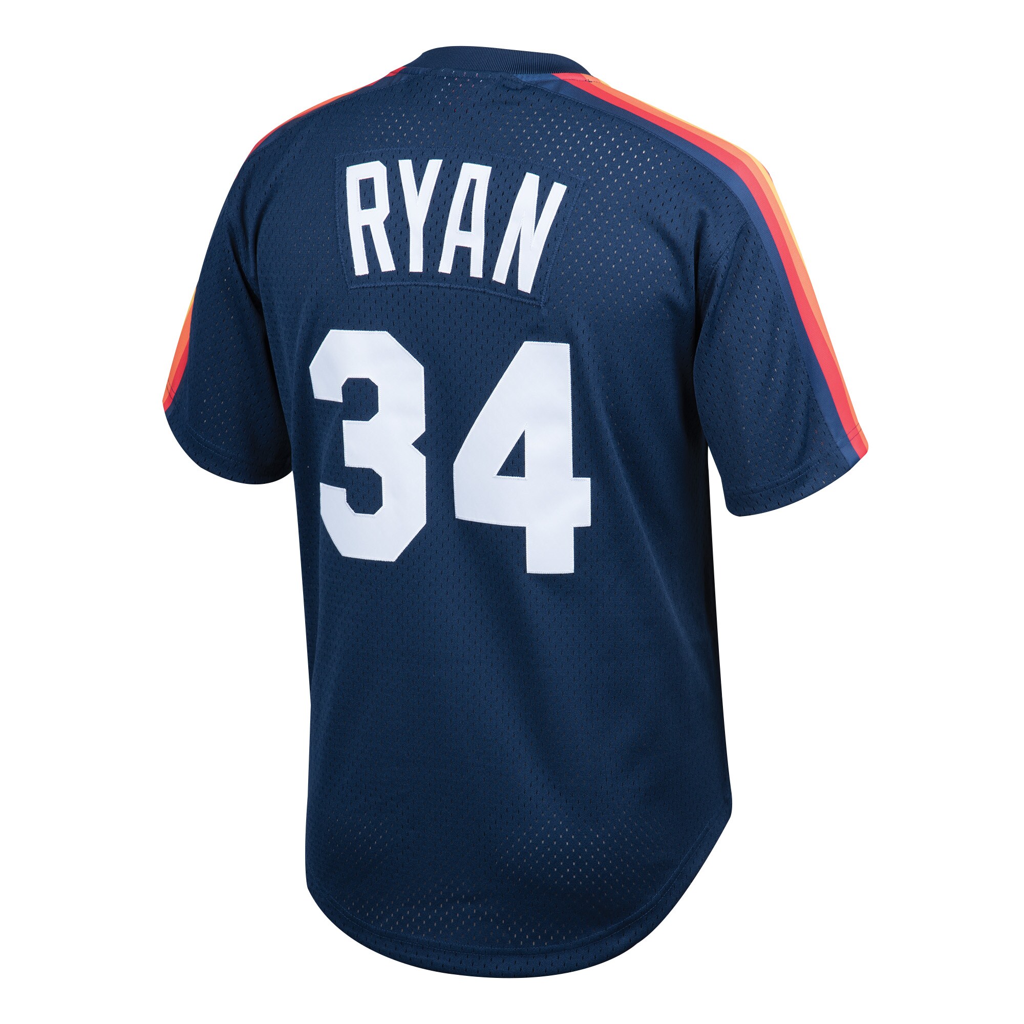 Nolan Ryan Houston Astros Mitchell & Ness Youth Cooperstown Collection Mesh Batting Practice Jersey - Navy - vstockx
