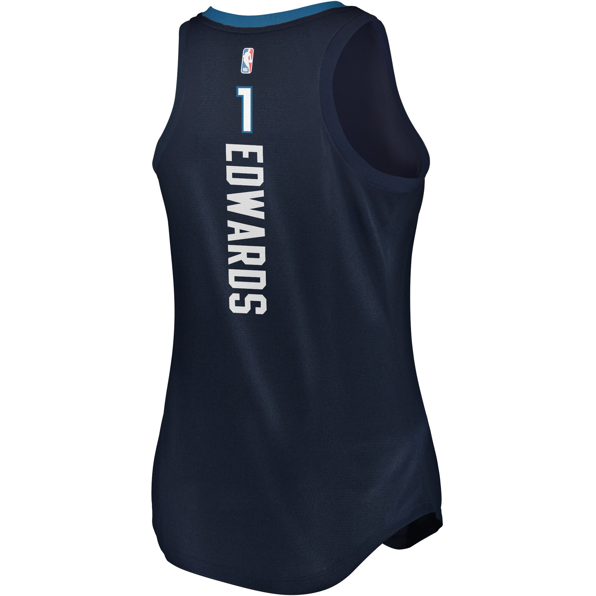 Anthony Edwards Minnesota Timberwolves Fanatics Branded Women's 2021/22 Fast Break Tank Jersey - Icon Edition - Navy - vstockx