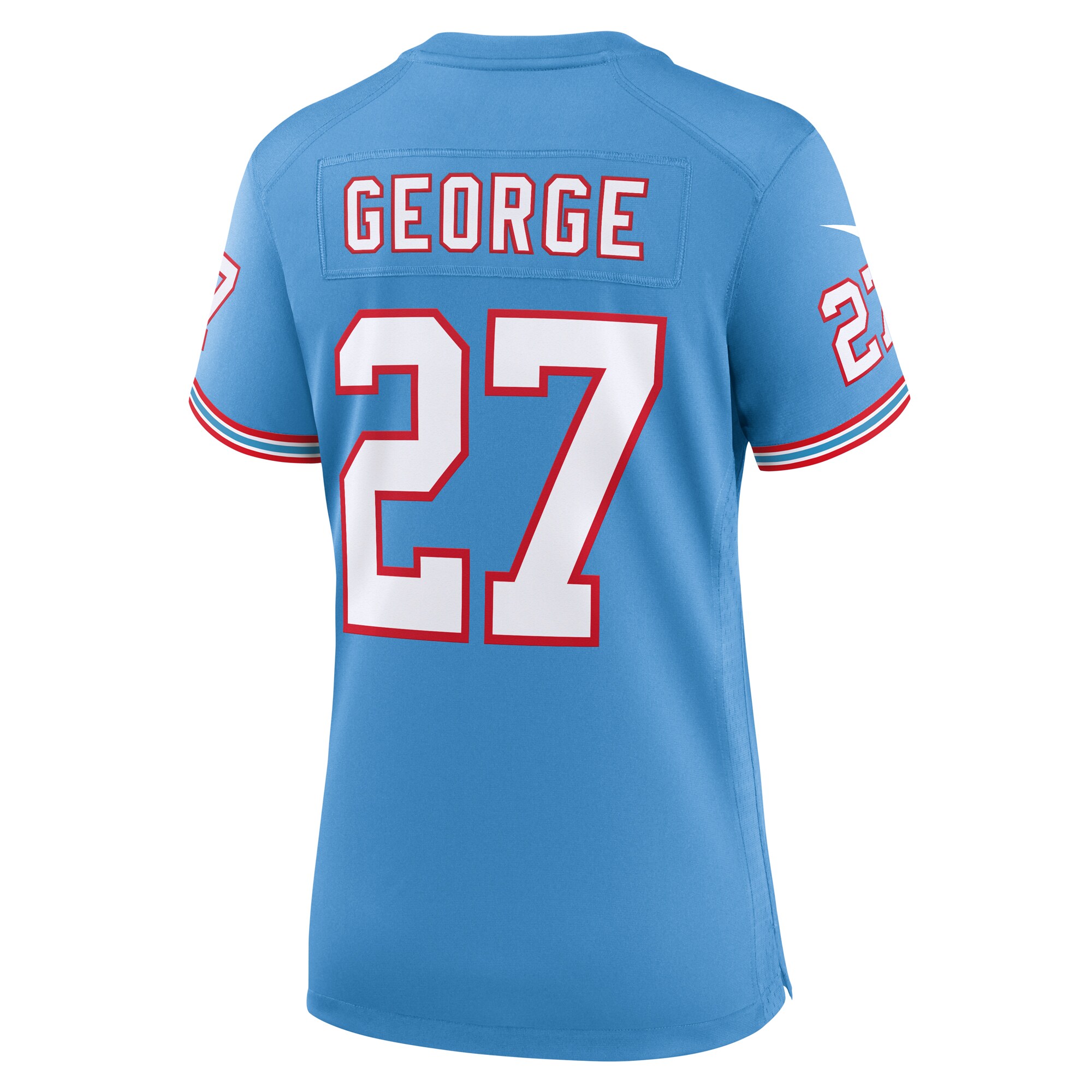 Eddie George Tennessee Titans Nike Women's Oilers Throwback Retired Player Game Jersey - Light Blue - vstockx