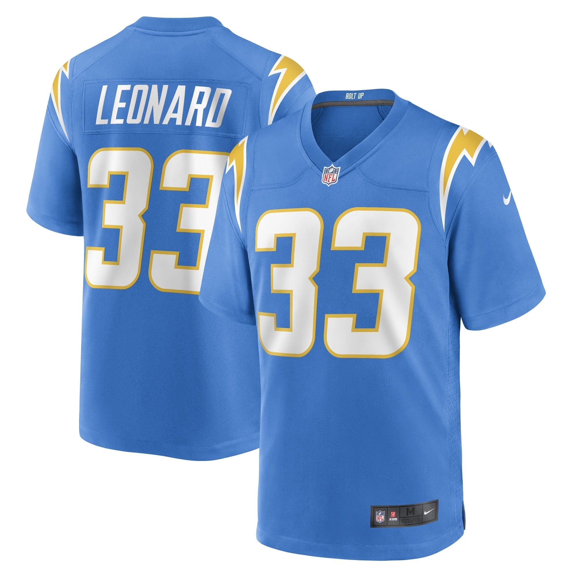 Men's Nike Deane Leonard Powder Blue Los Angeles Chargers Game Player Jersey - vstockx