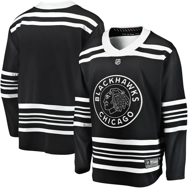 Men's Chicago Blackhawks Fanatics Black Alternate 1926 Replica Player Jersey - vstockx