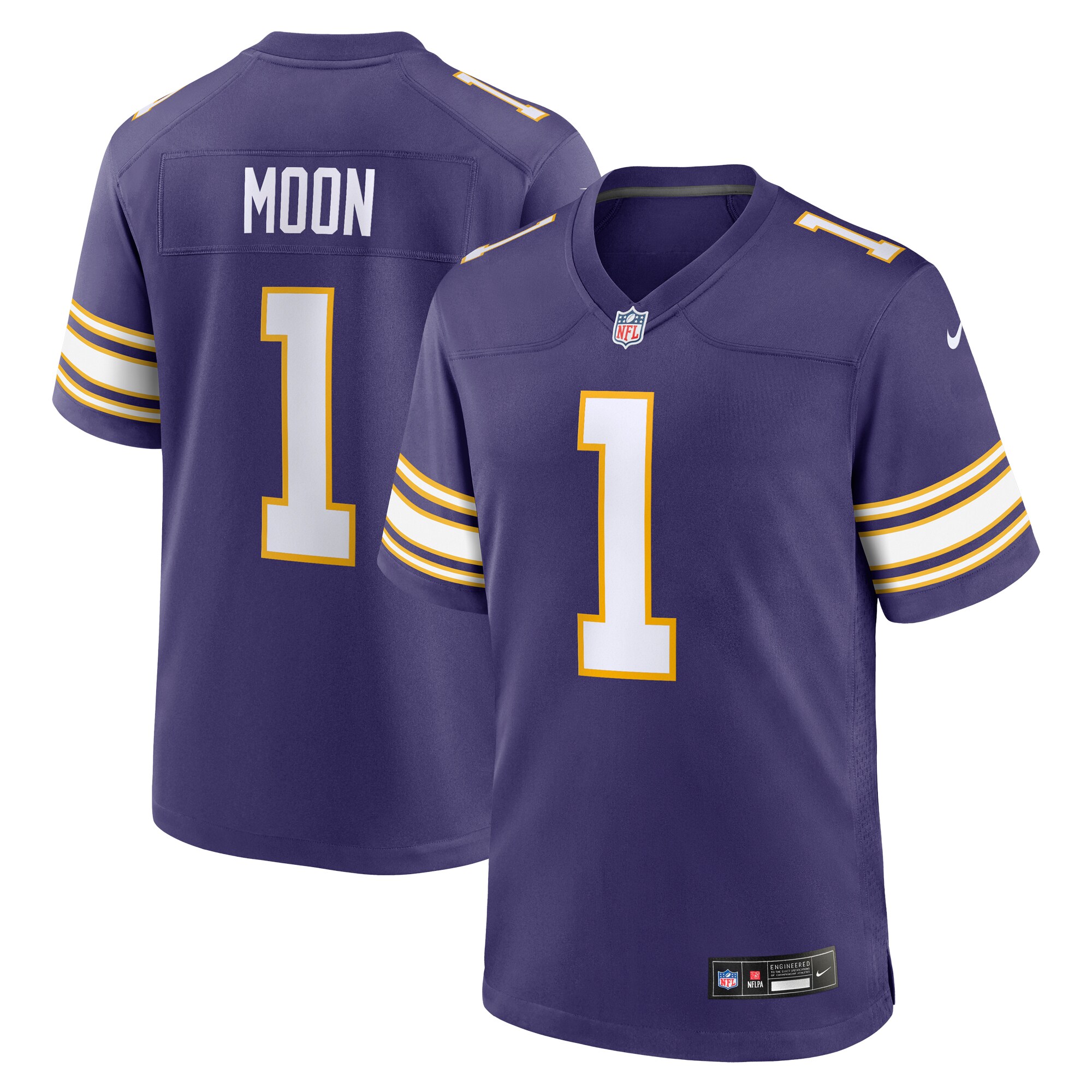 Warren Moon Minnesota Vikings Nike Classic Retired Player Game Jersey - Purple - vstockx