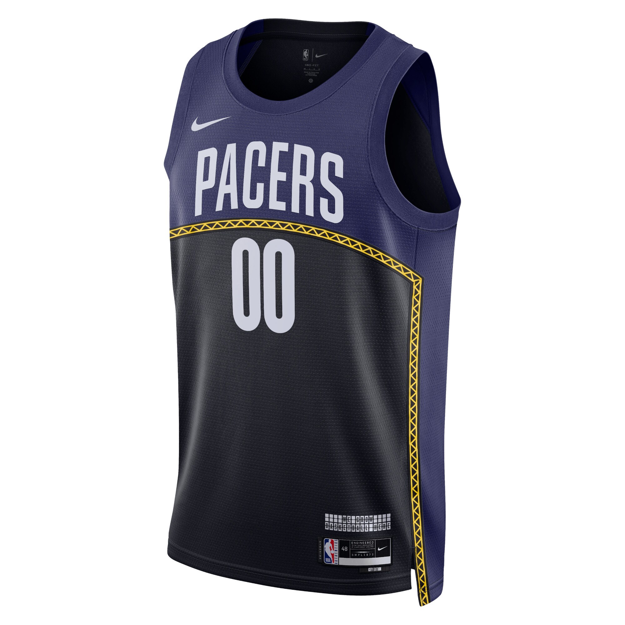 Indiana Pacers Nike Unisex 2022/23 Swingman Custom Jersey - City Edition - Blue - vstockx