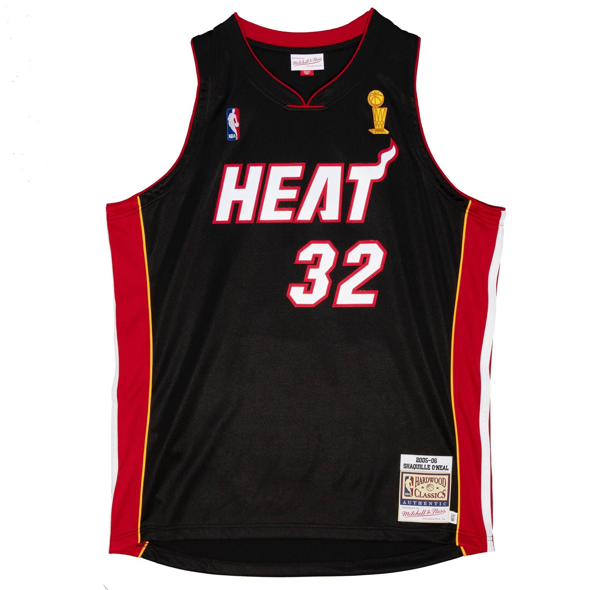 Authentic Shaquille O'Neal Miami Heat Road 2005-06 Jersey - vstockx