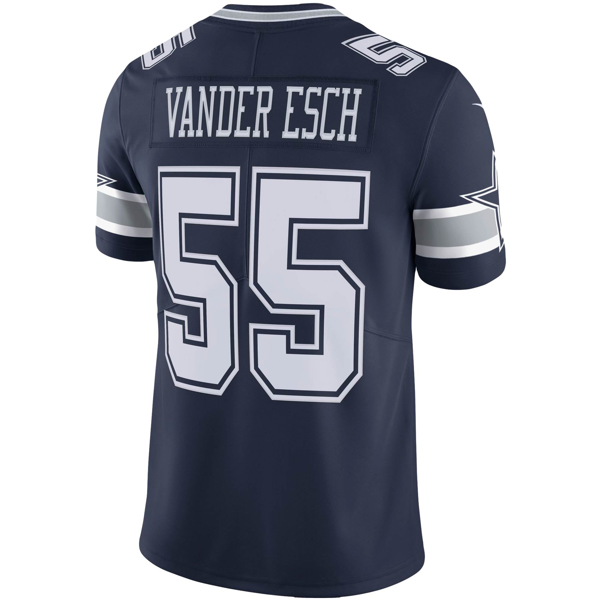 Men's Nike Leighton Vander Esch Navy Dallas Cowboys Vapor Limited Jersey - vstockx