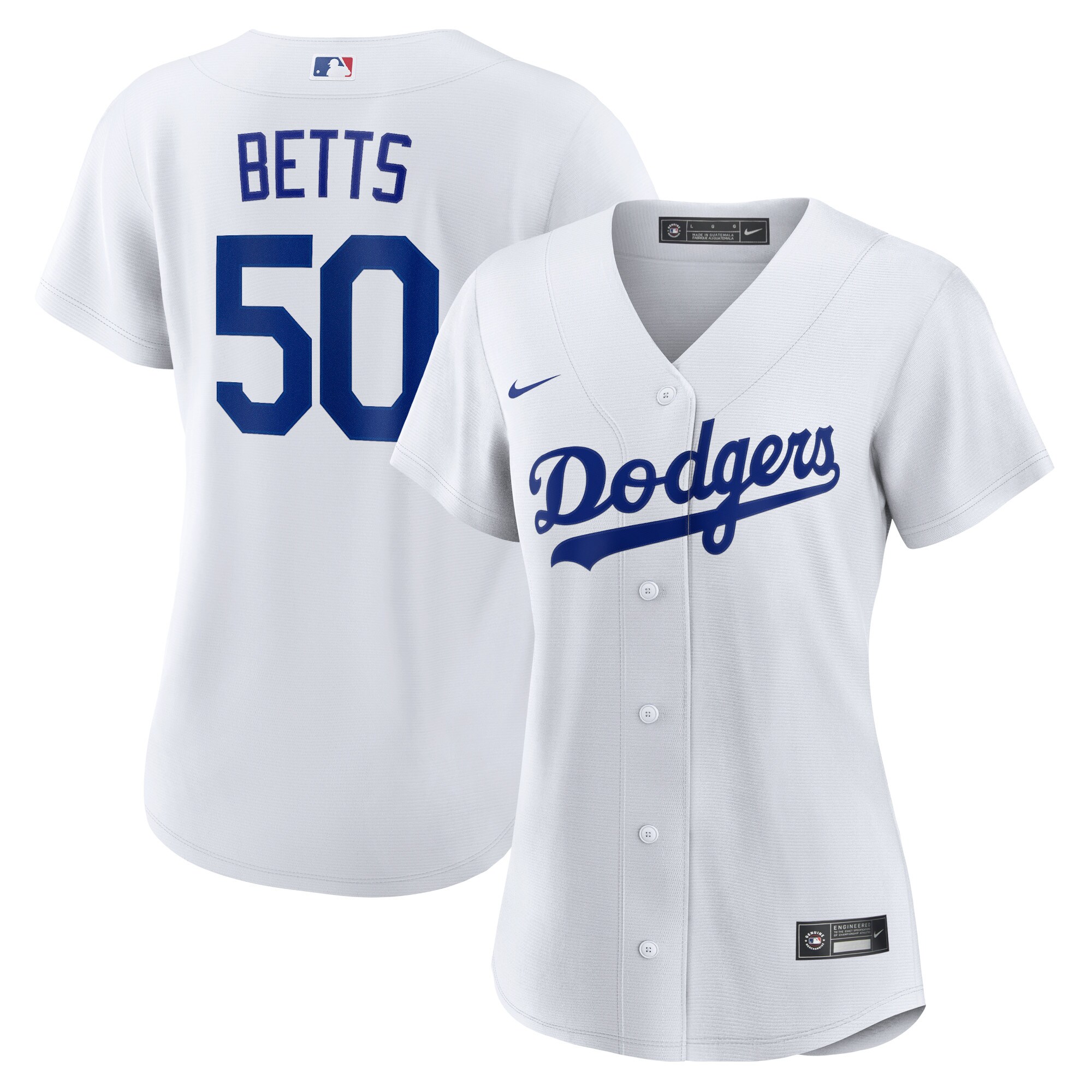 Mookie Betts Los Angeles Dodgers Nike Women's Home Replica Player Jersey - White - vstockx