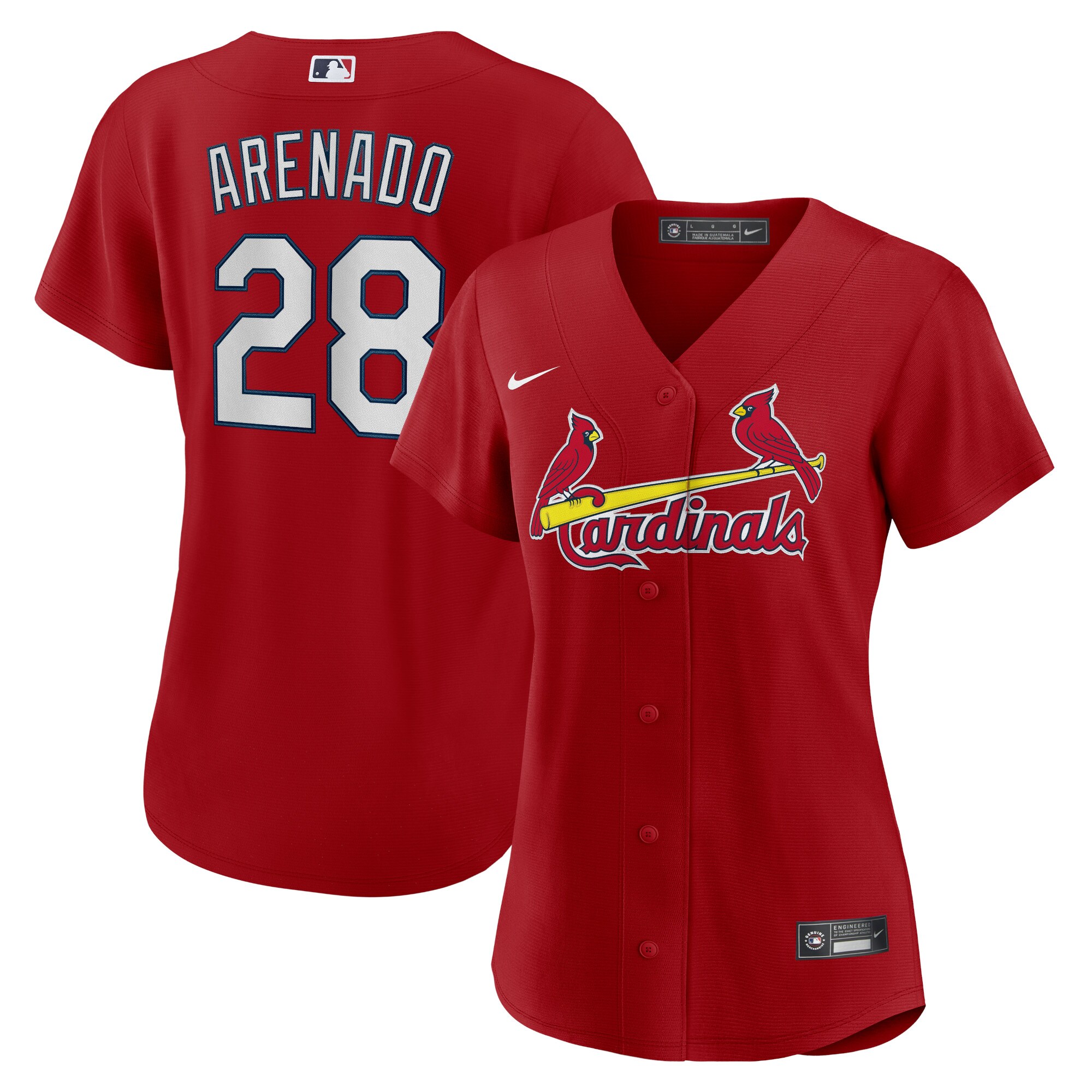 Nolan Arenado St. Louis Cardinals Nike Women's Alternate Replica Player Jersey - Red - vstockx